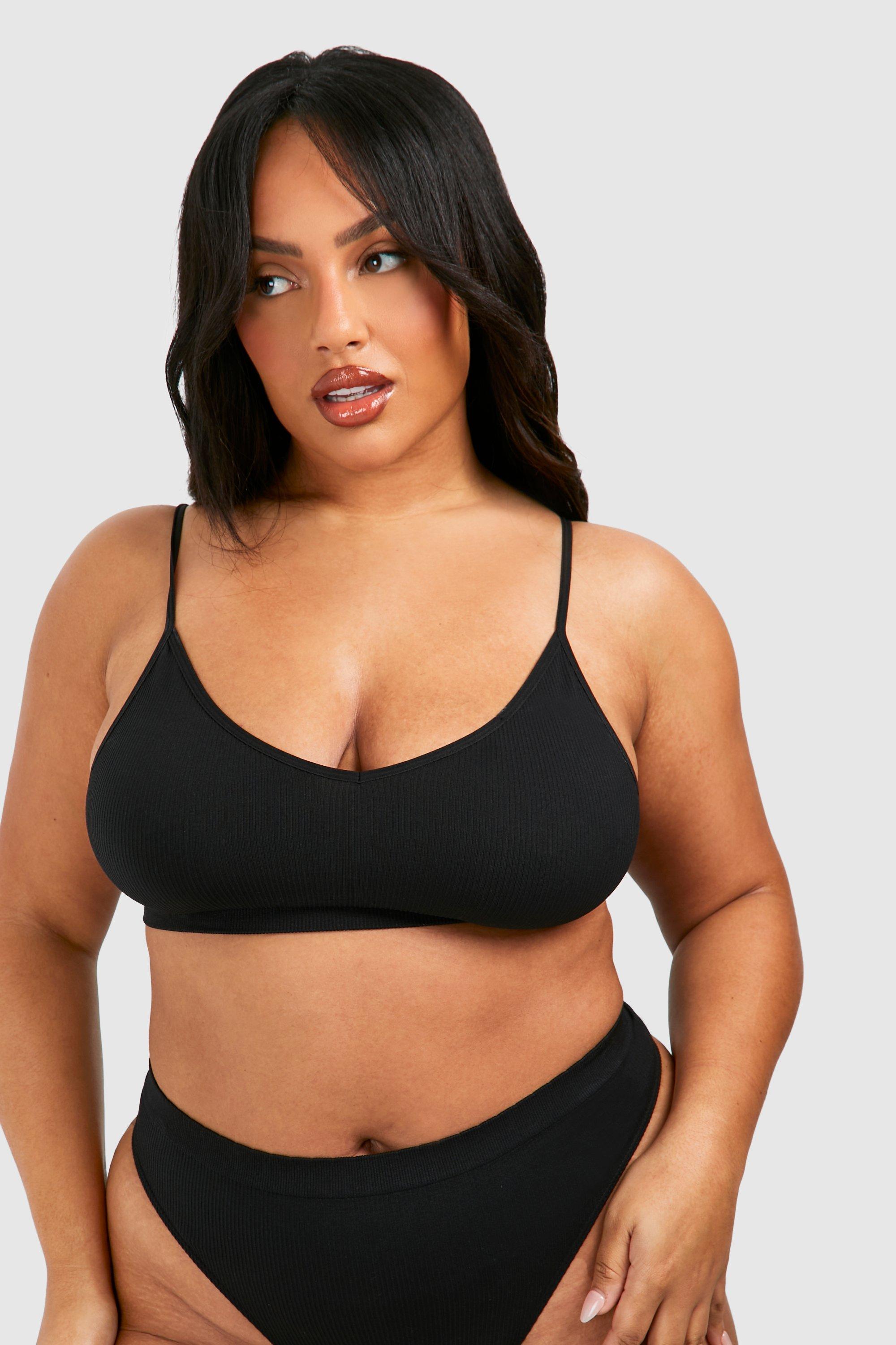 Women's Plus Rib Seamless Triangle Bra