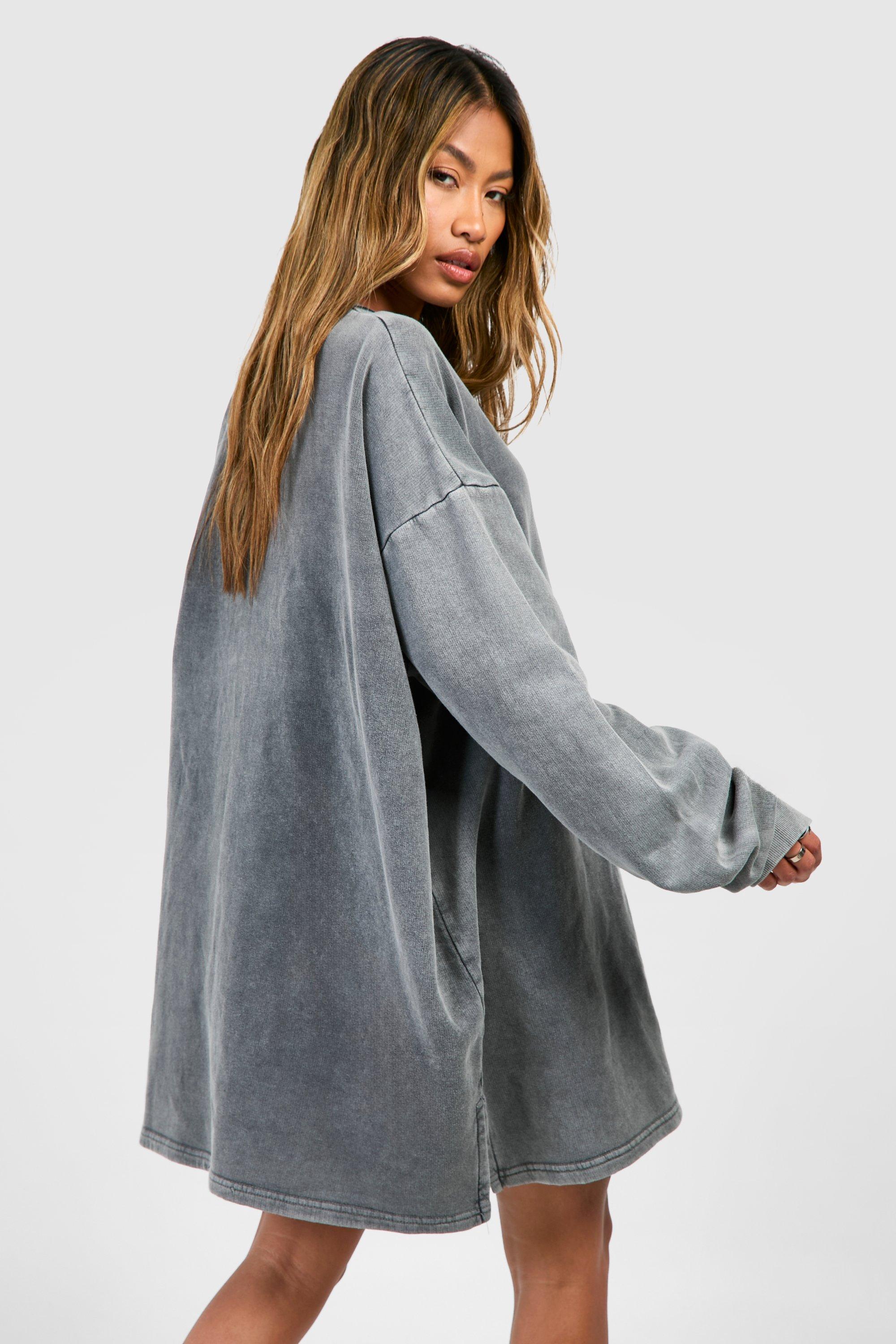 Robe sweat grise sales