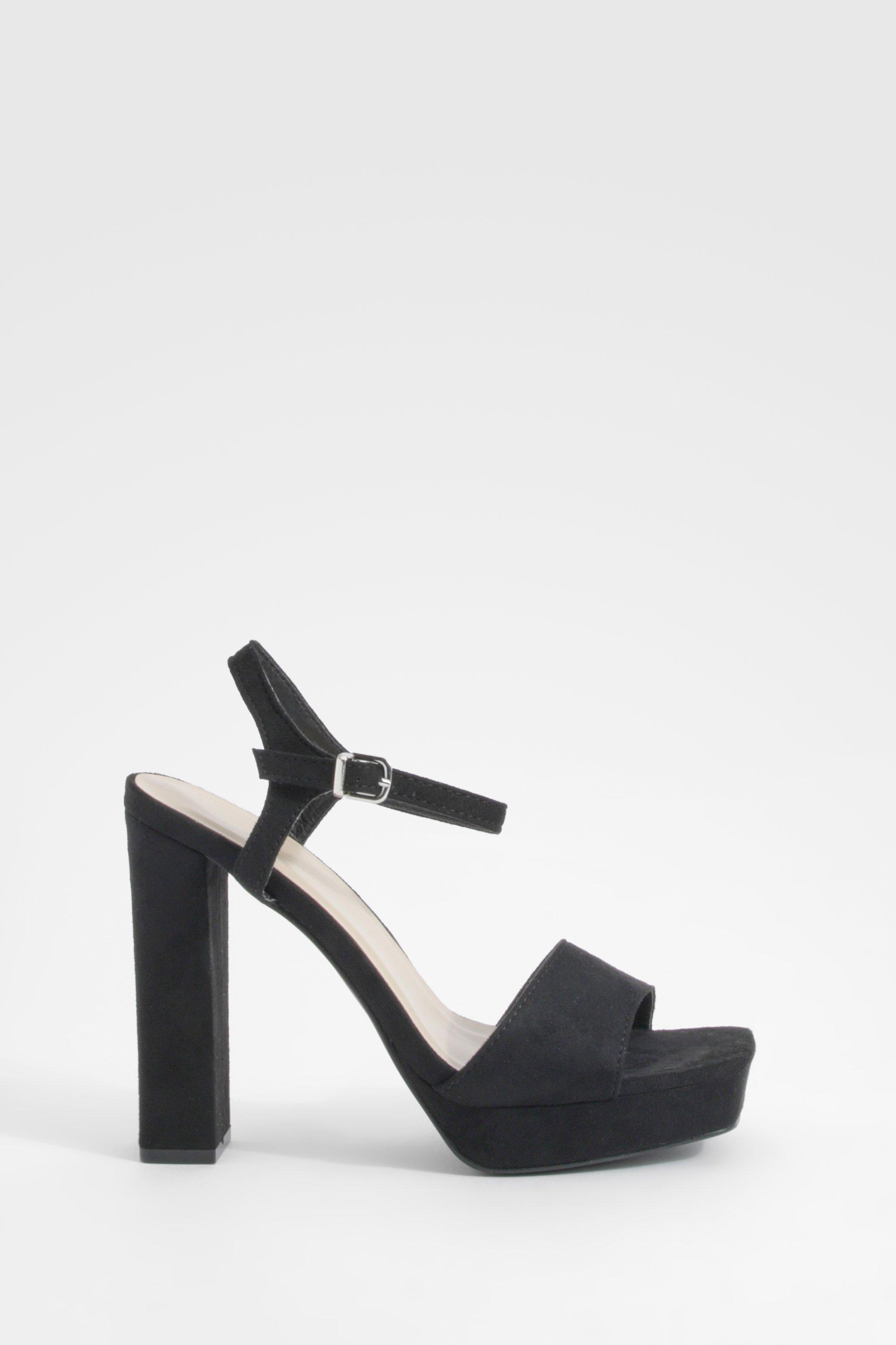 Black platform heels on sale