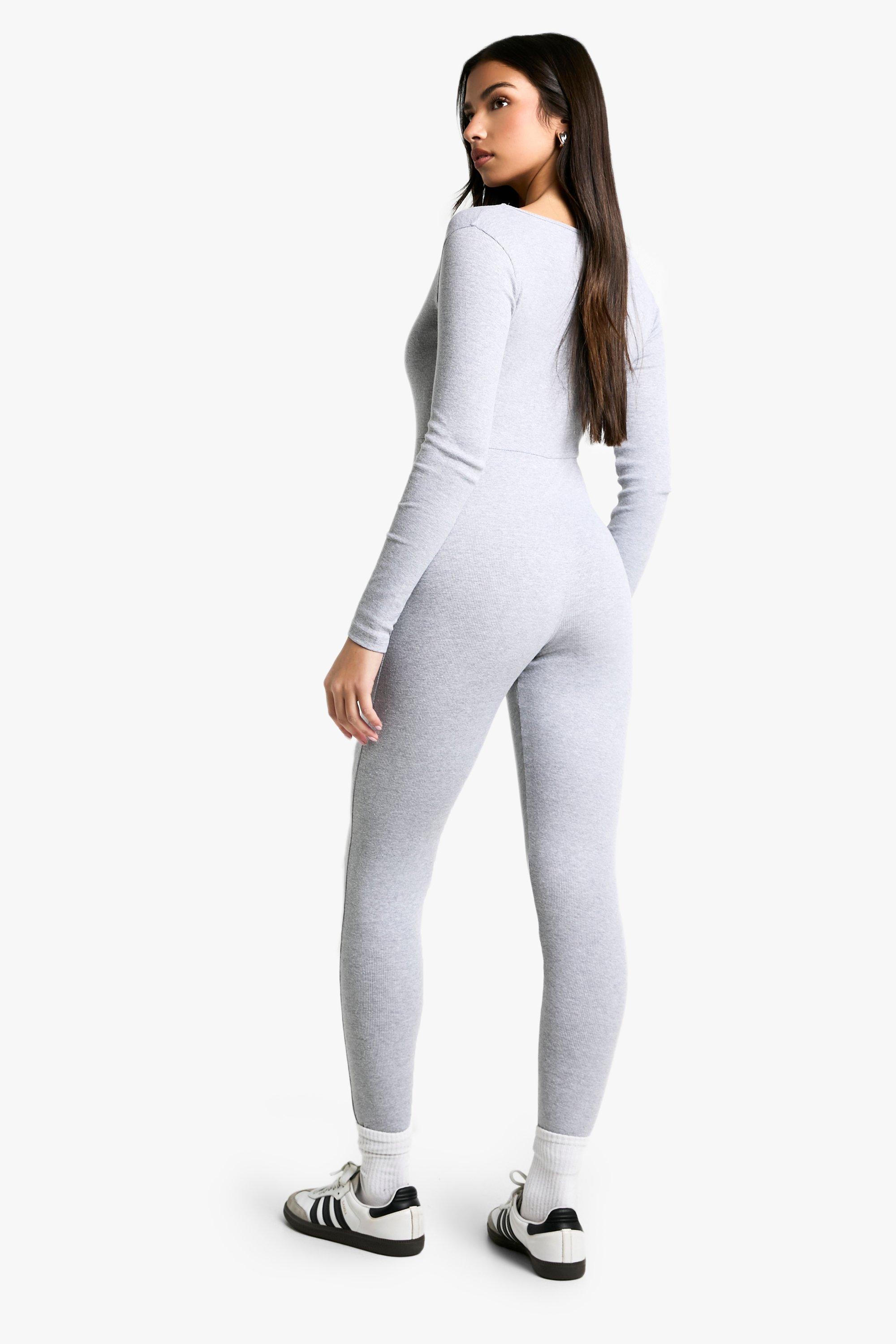 Boohoo store grey jumpsuit