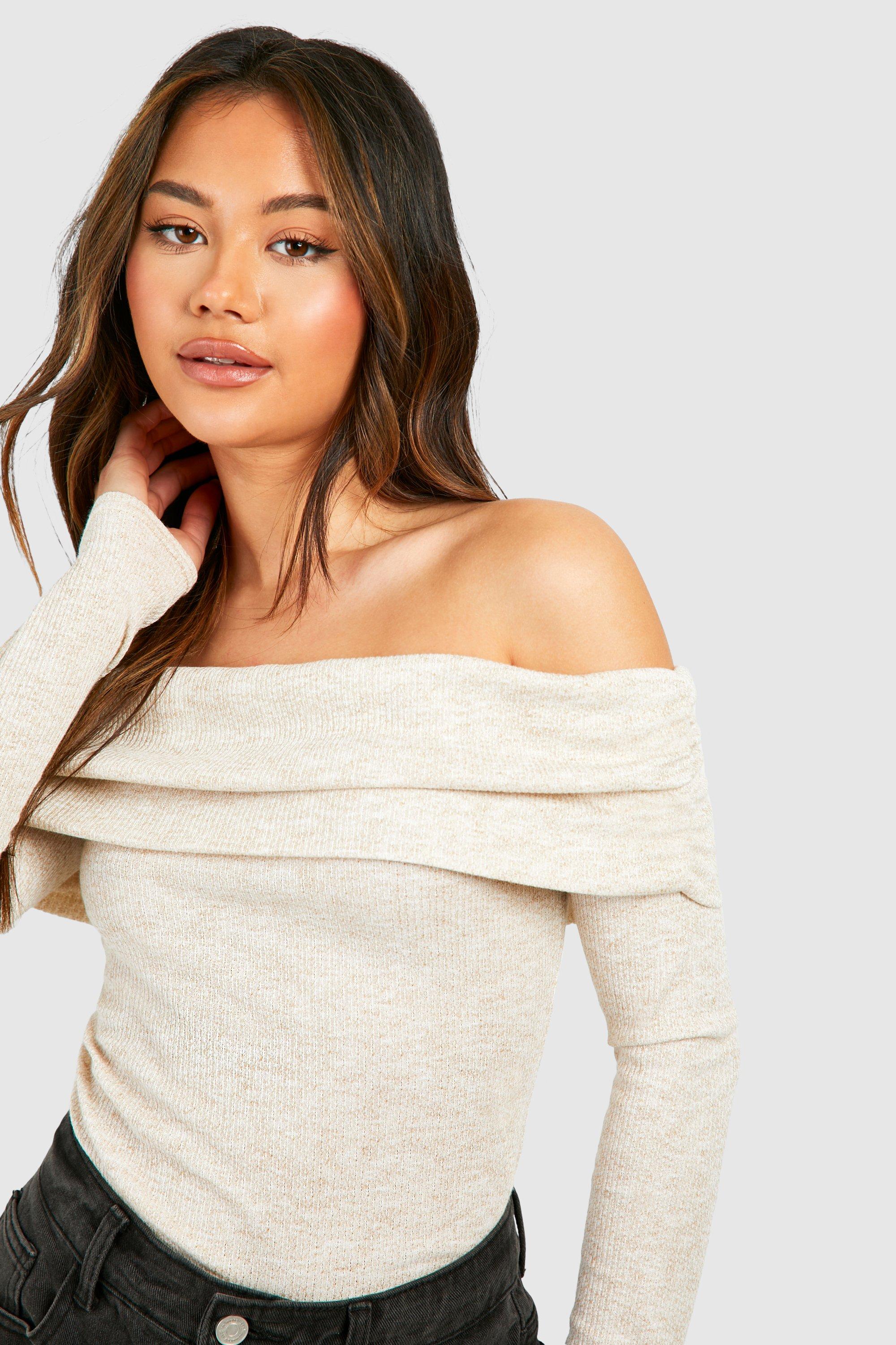 Boohoo bardot top online