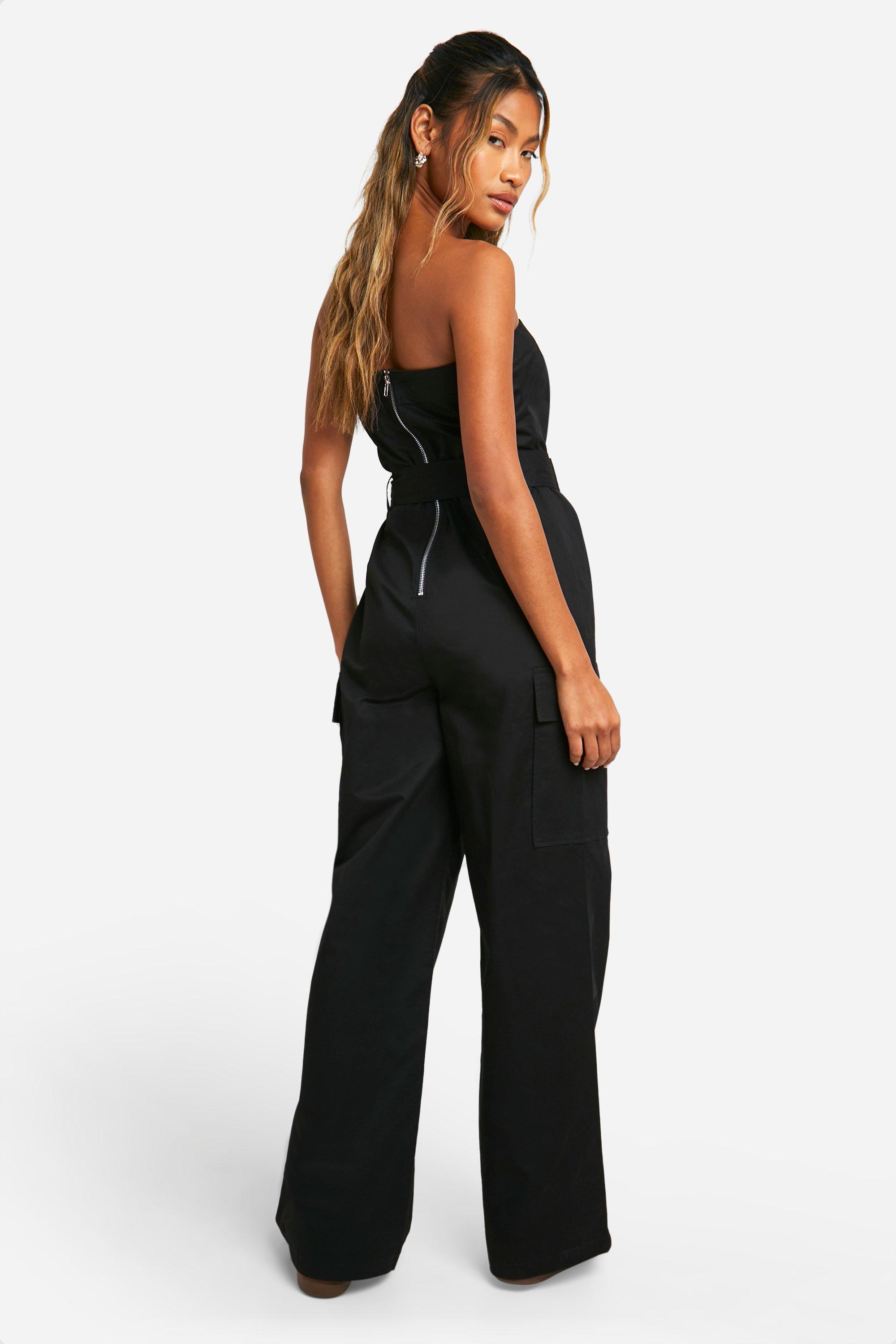 Bandeau belted jumpsuit online