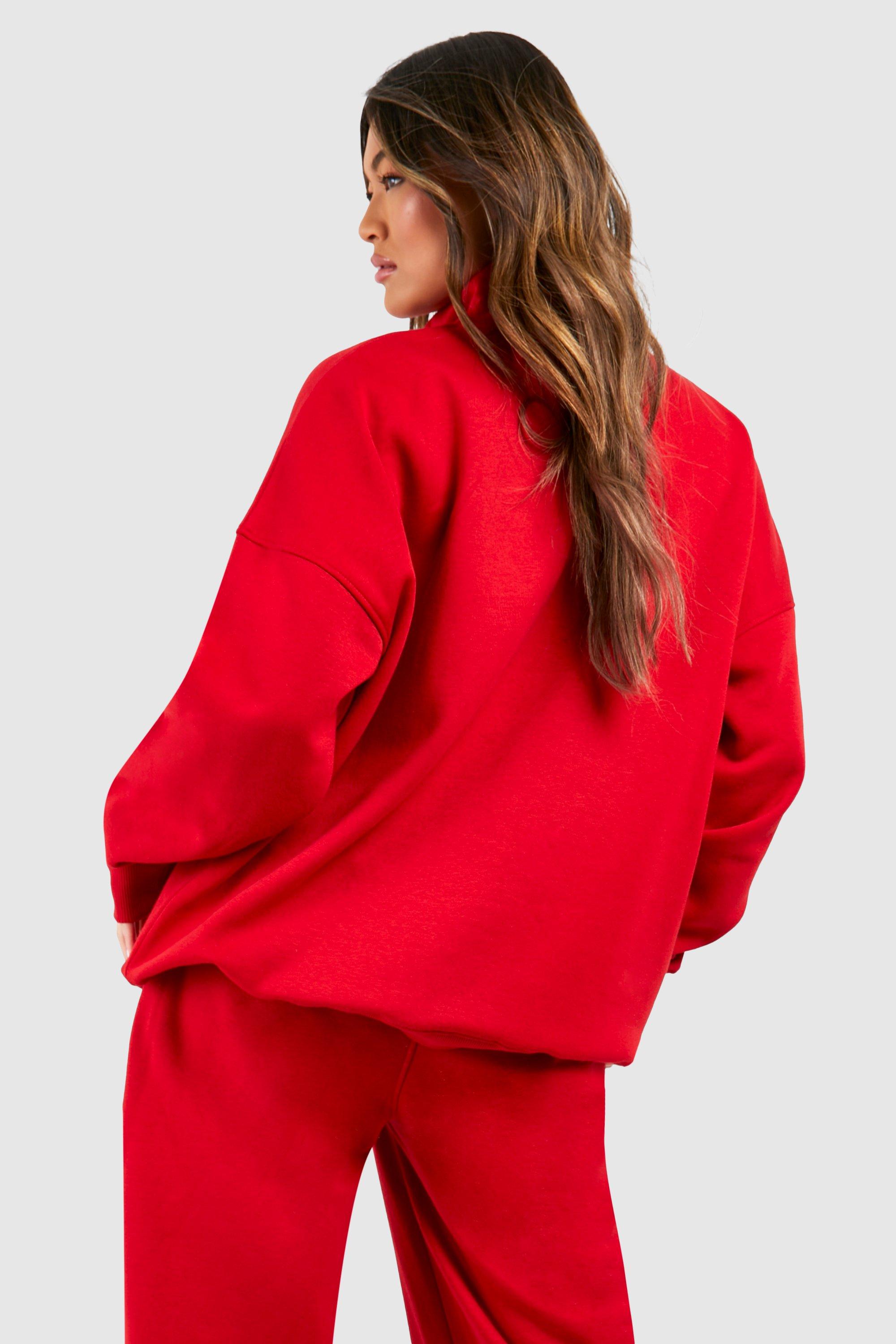 Boohoo cheap red sweatshirt