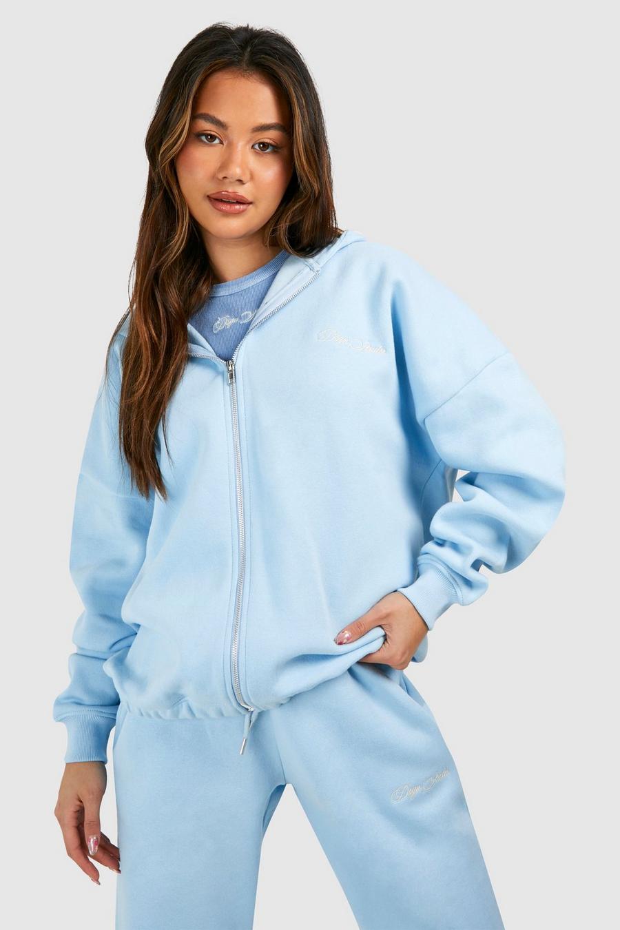 Blue Dsgn Studio Oversize hoodie med dragkedja image number 1