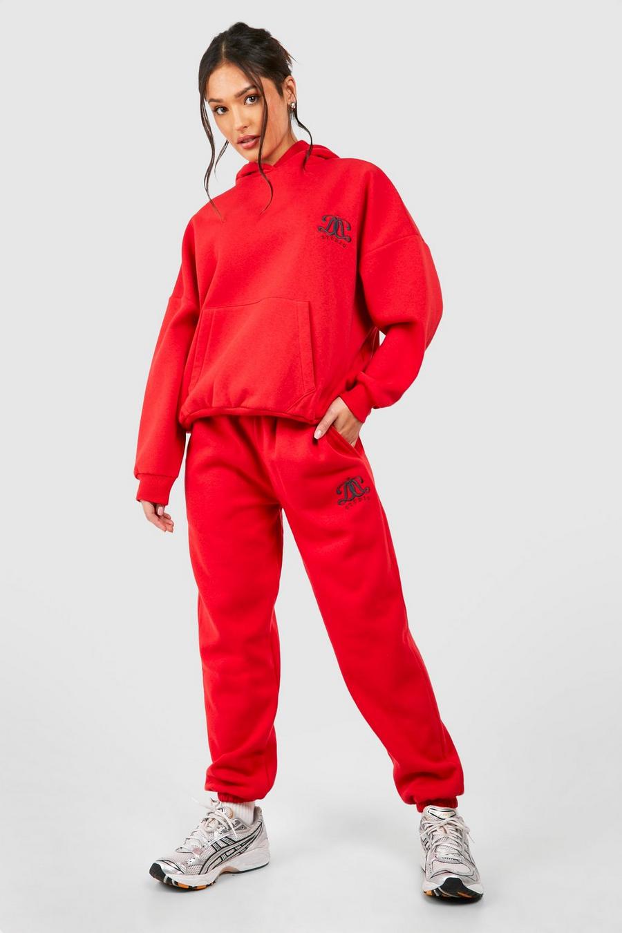 Petite Trainingsanzug mit Dsgn Stickerei, Red