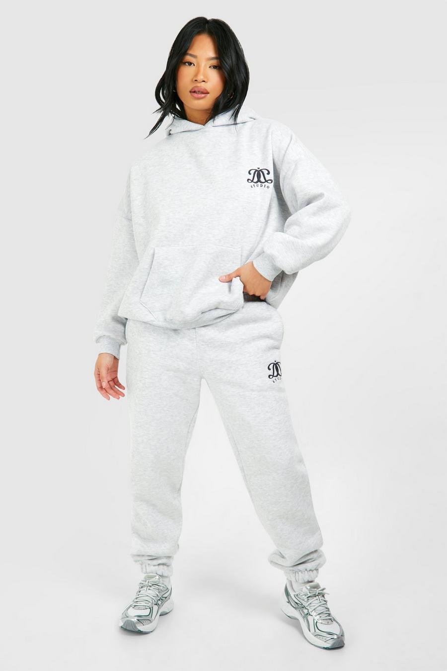 Grey Petite Dsgn Embroidered Tracksuit image number 1
