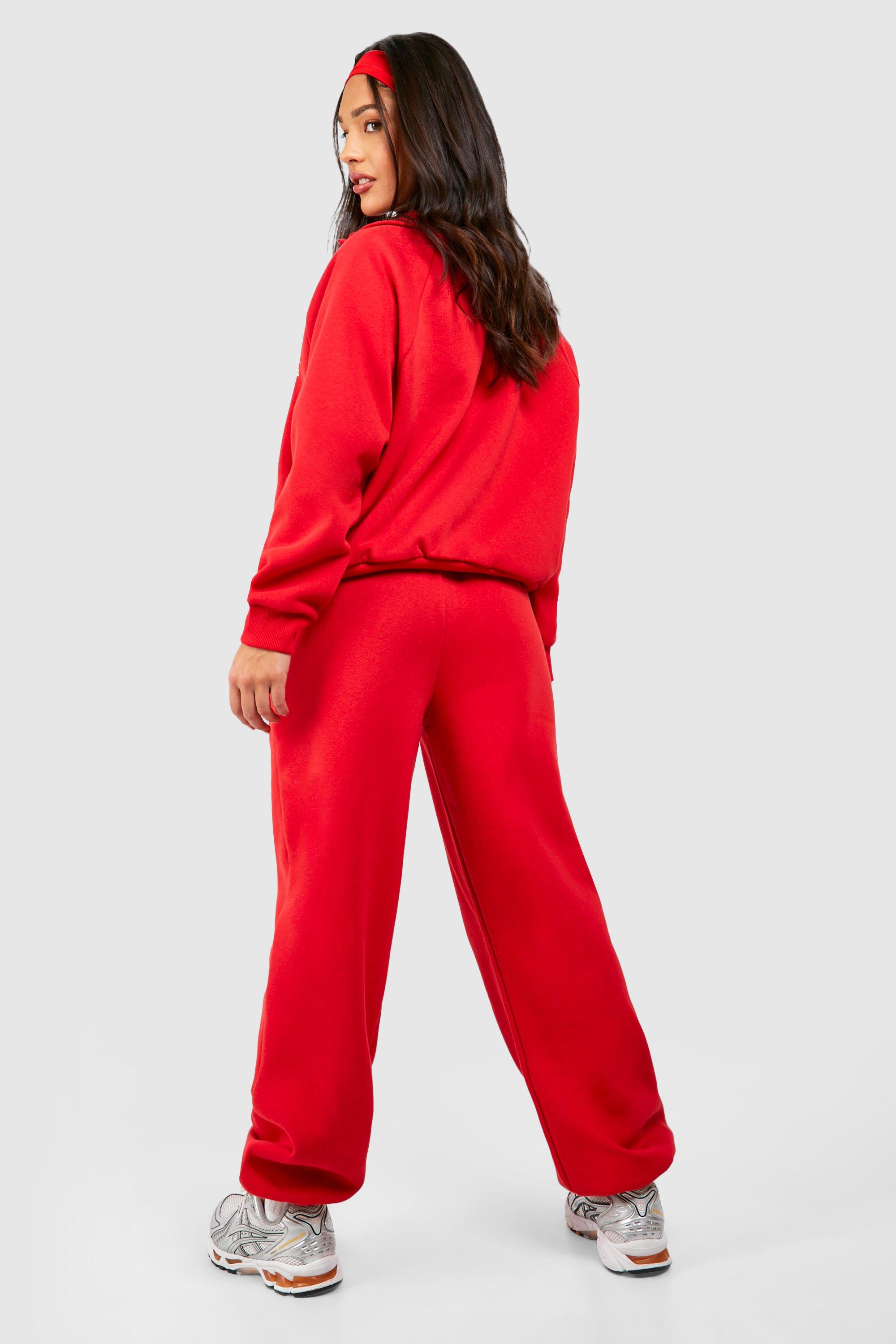 Boohoo red online sweatshirt