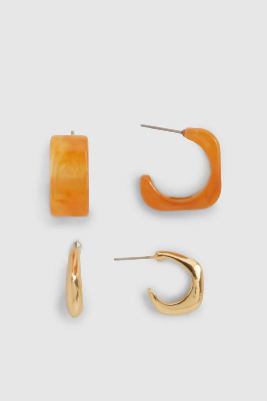 Amber Multipack Hoop Earrings  image number 1