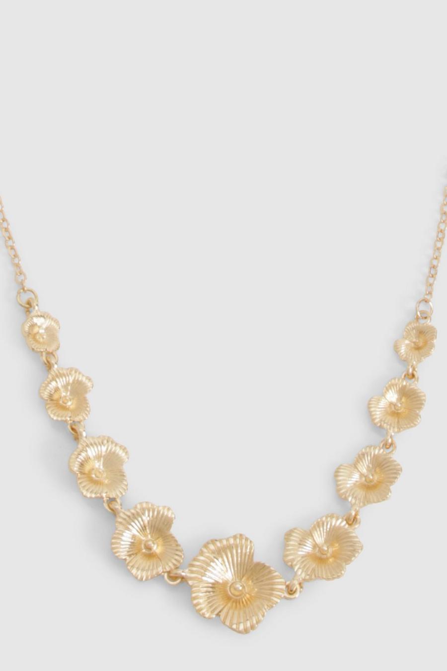 Collier fleuri, Gold image number 1