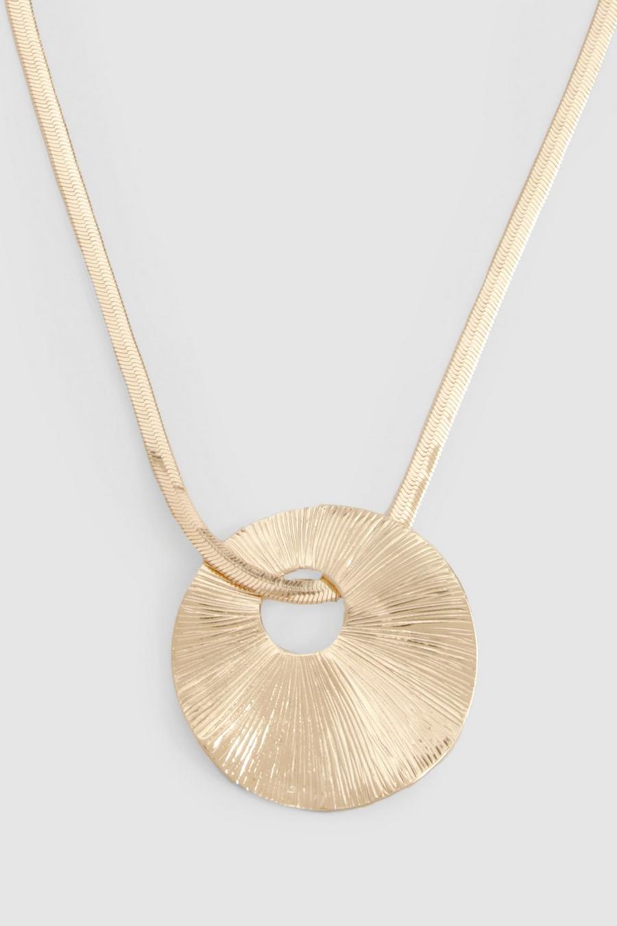 Gold Halsband med hängsmycke image number 1