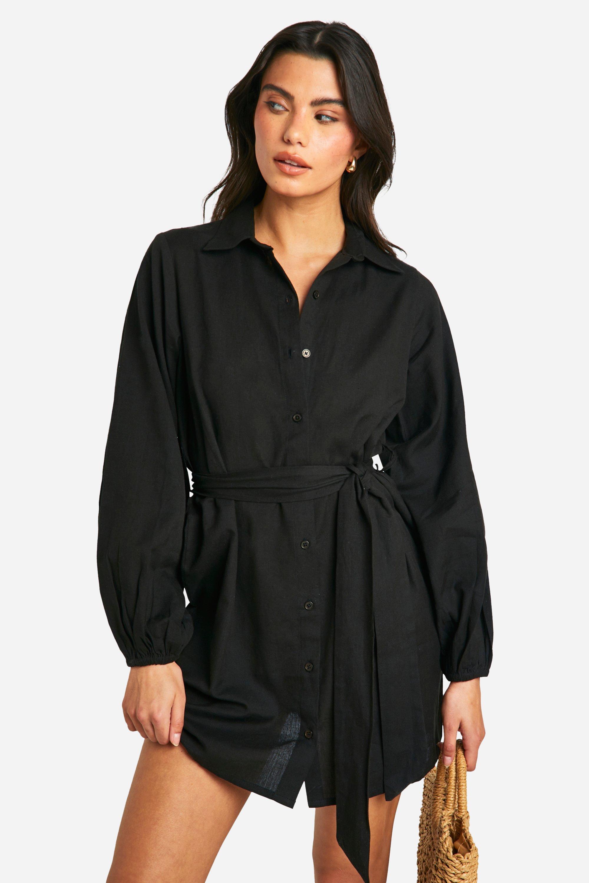 Shirt dress boohoo hotsell