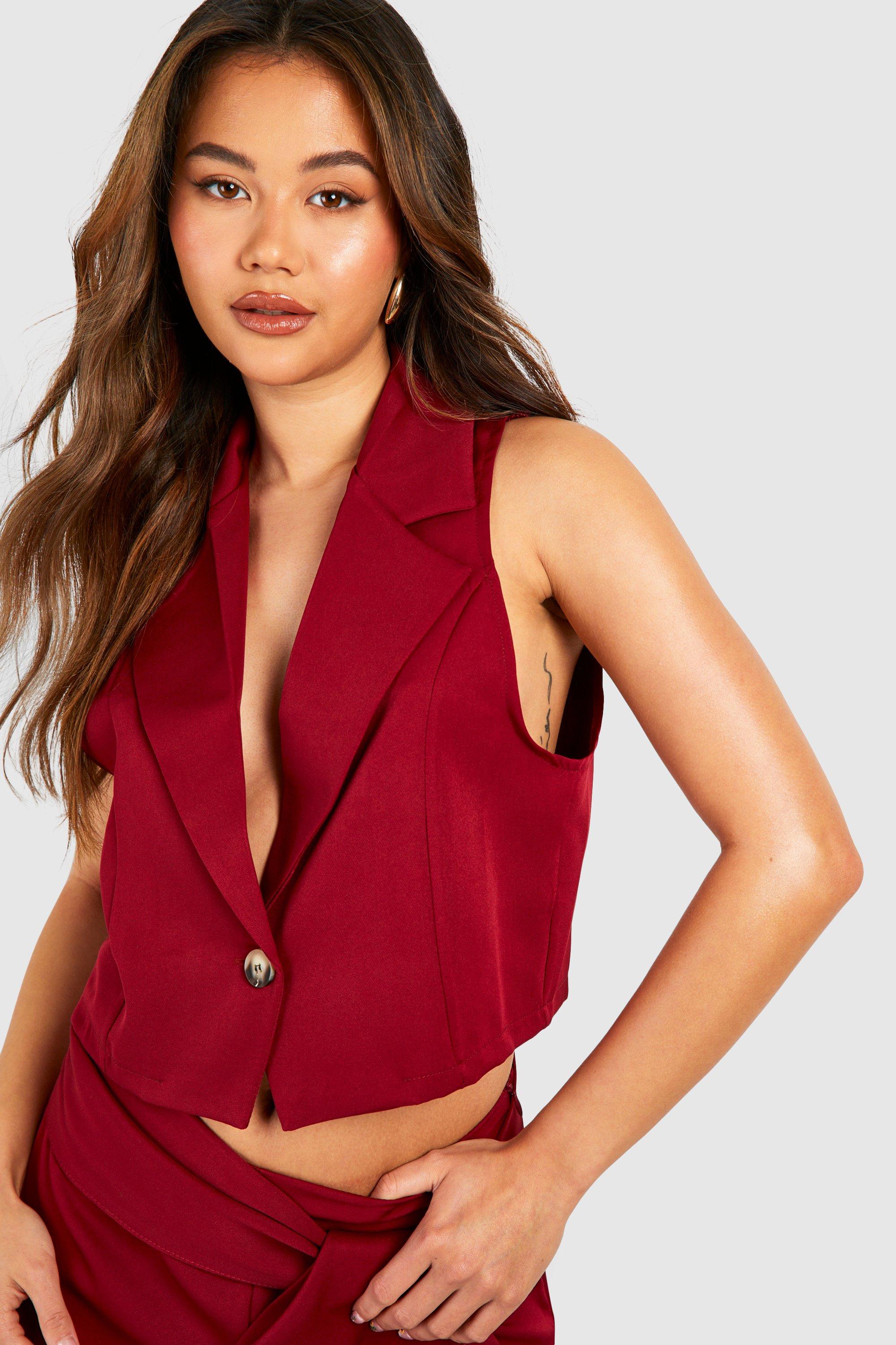 Fitted Plunge Front Waistcoat