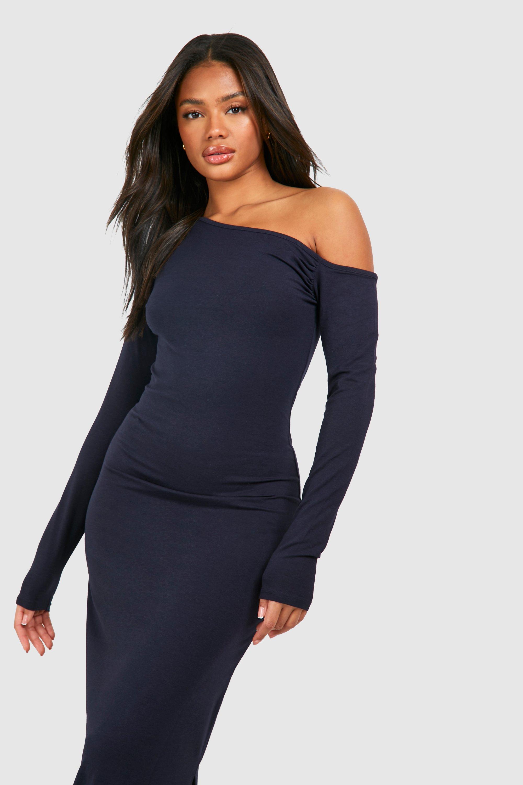 Boohoo long sleeve dress best sale