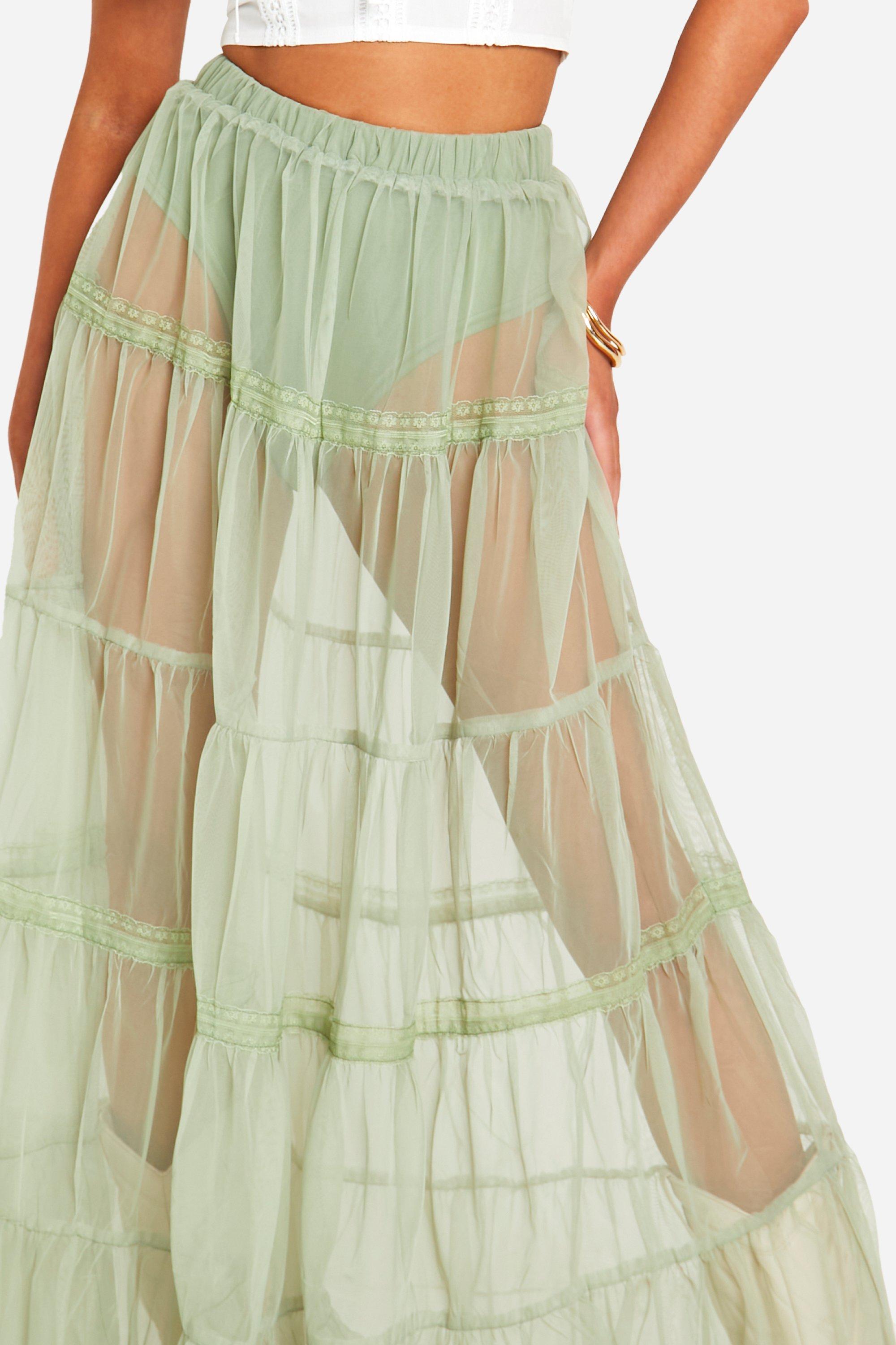Tulle maxi skirt boohoo sales