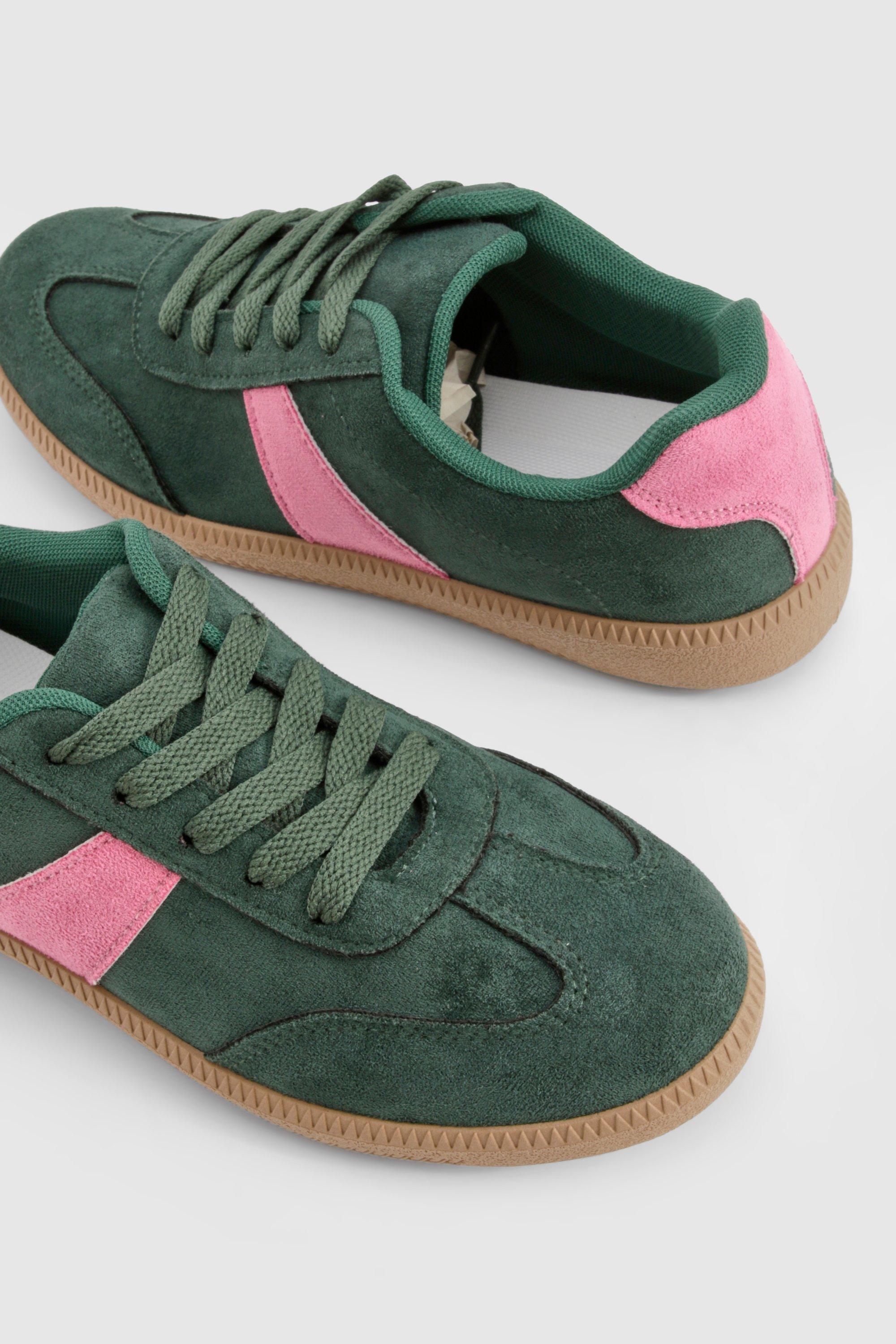 Contrast Panel Gum Sole Trainers