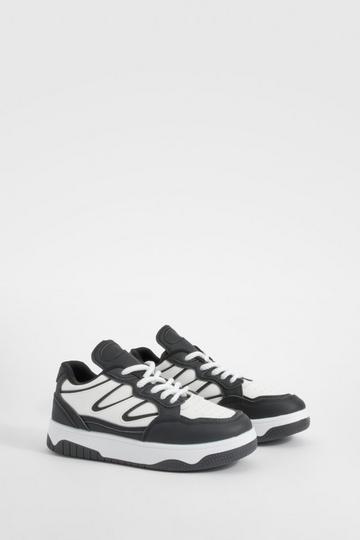 Chunky Panel Detail Lace Up Trainers