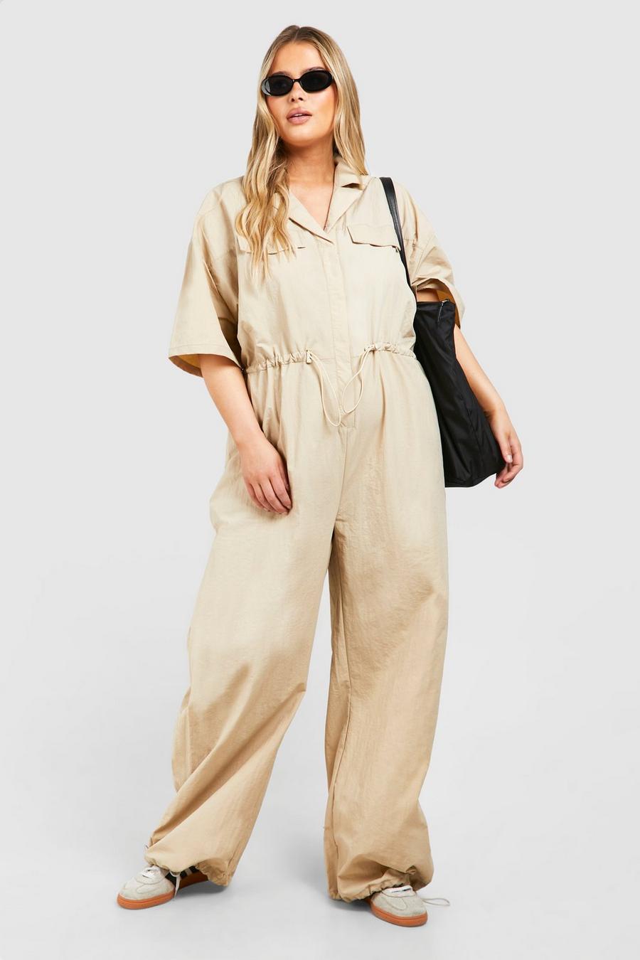 Stone Plus Cargo Woven Utility Jumpsuit image number 1