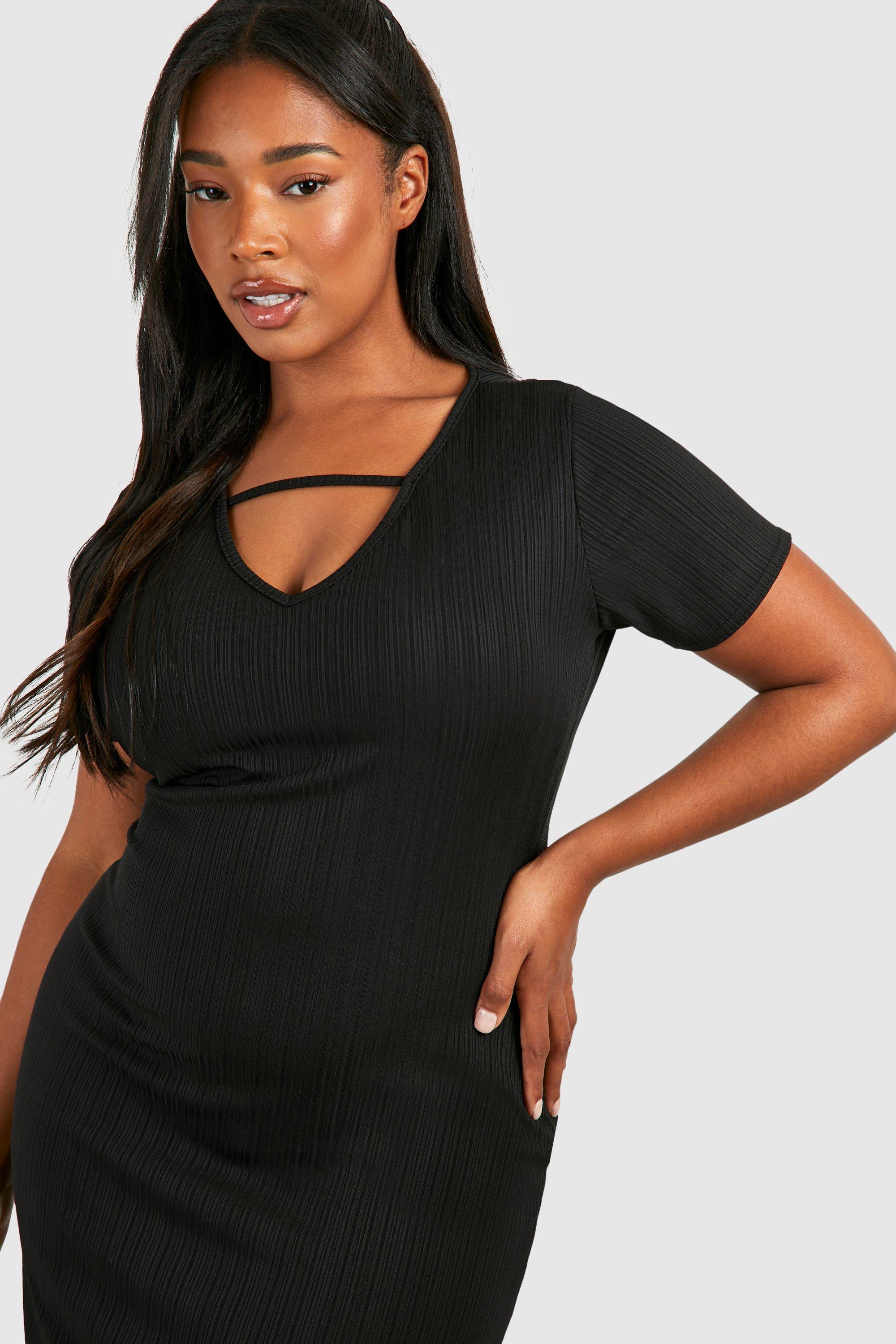 Robe noire shops boohoo