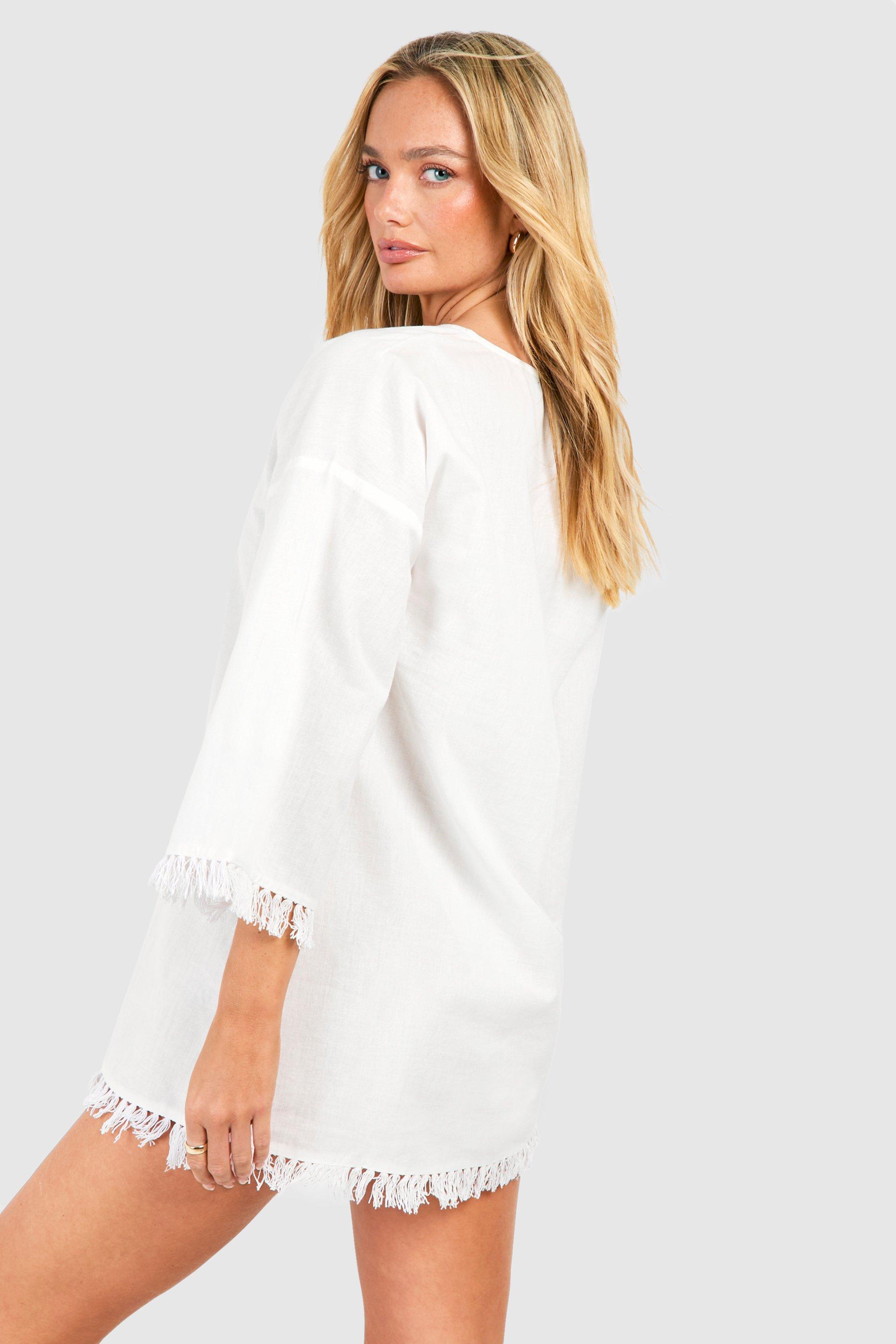 Linen beach dress store