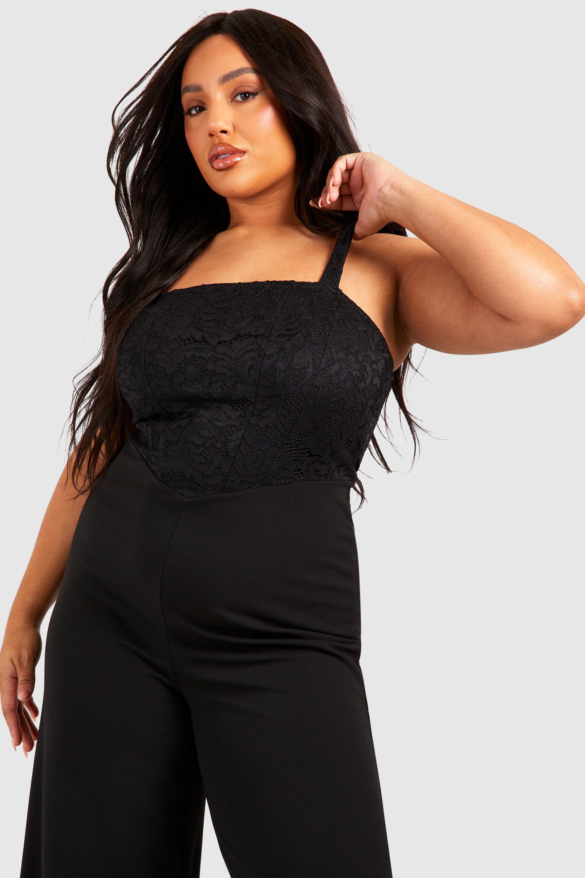 Plus size lace jumpsuit on sale