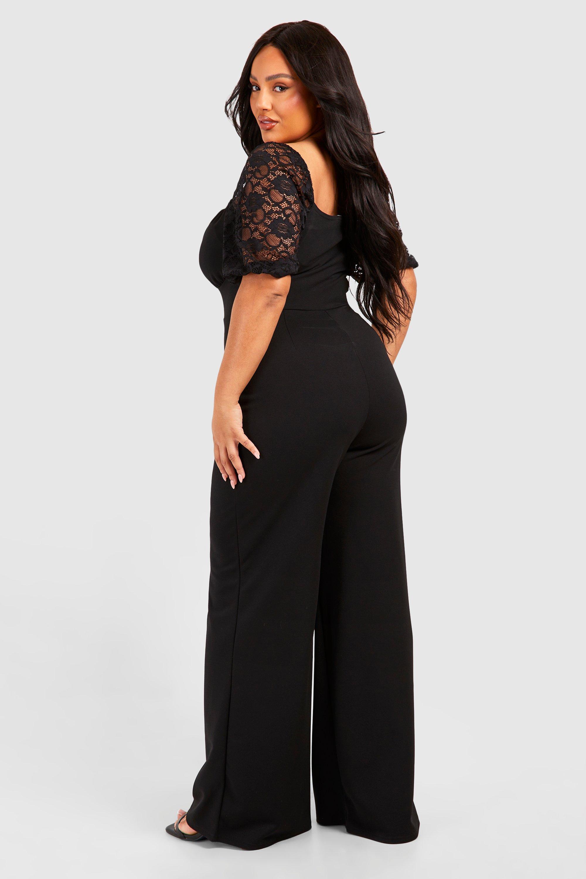 Plus lace jumpsuit hotsell