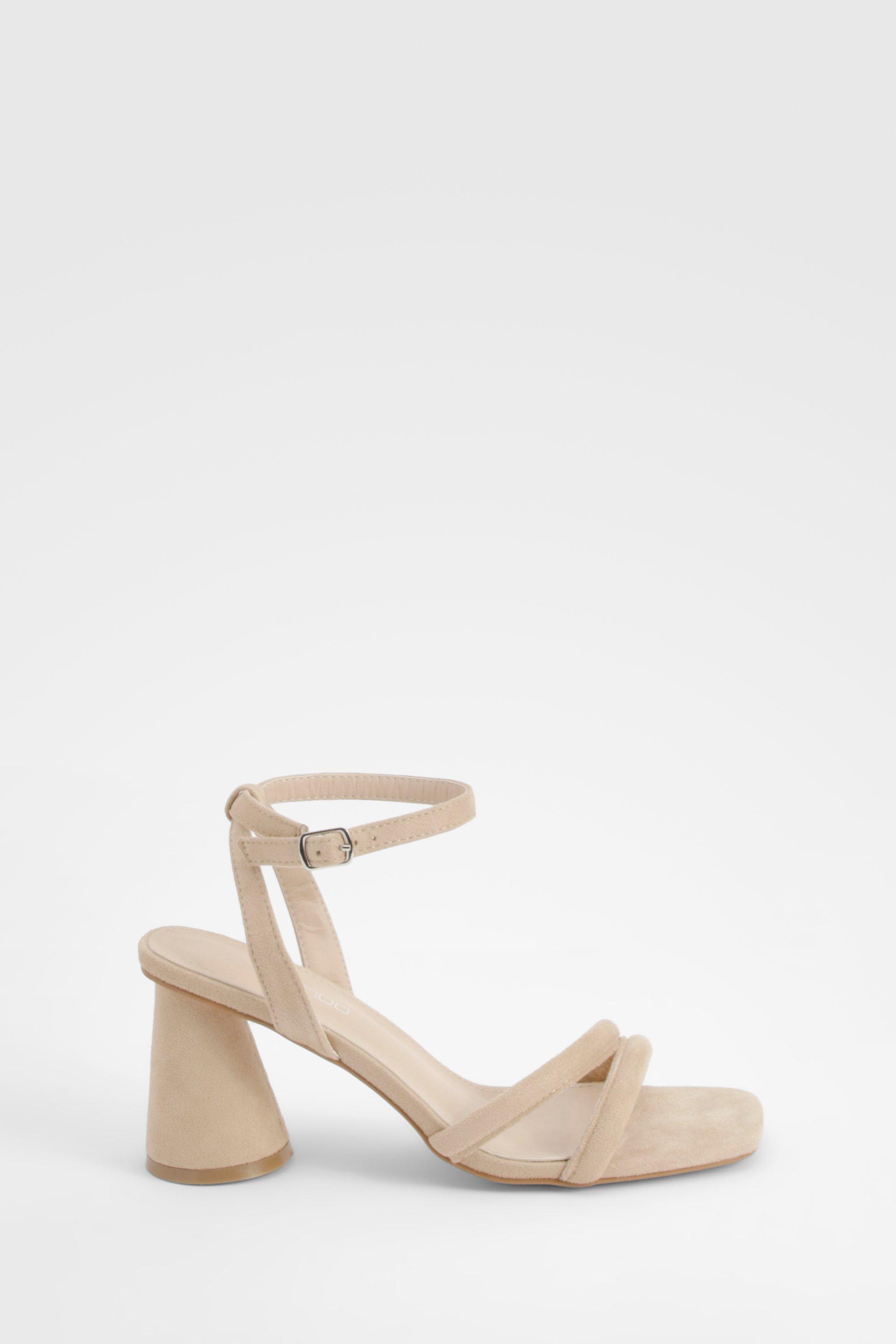 Nude mid heel shoe store