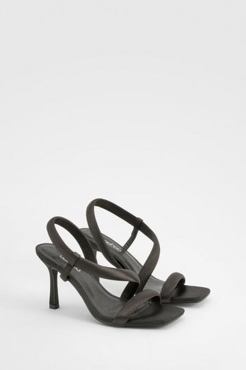 Padded Twist Detail Heels black