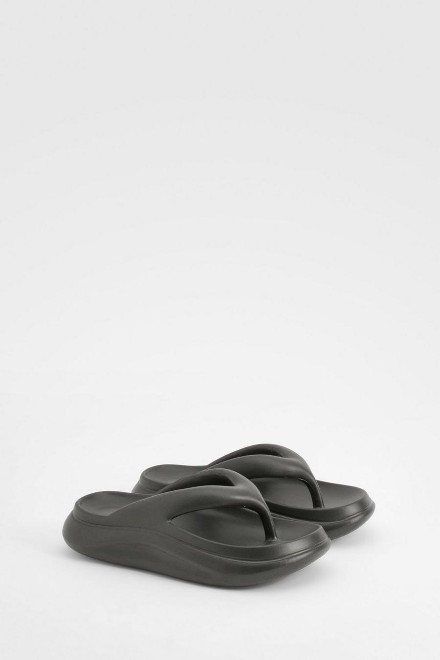 Sandales à plateforme vague, Black