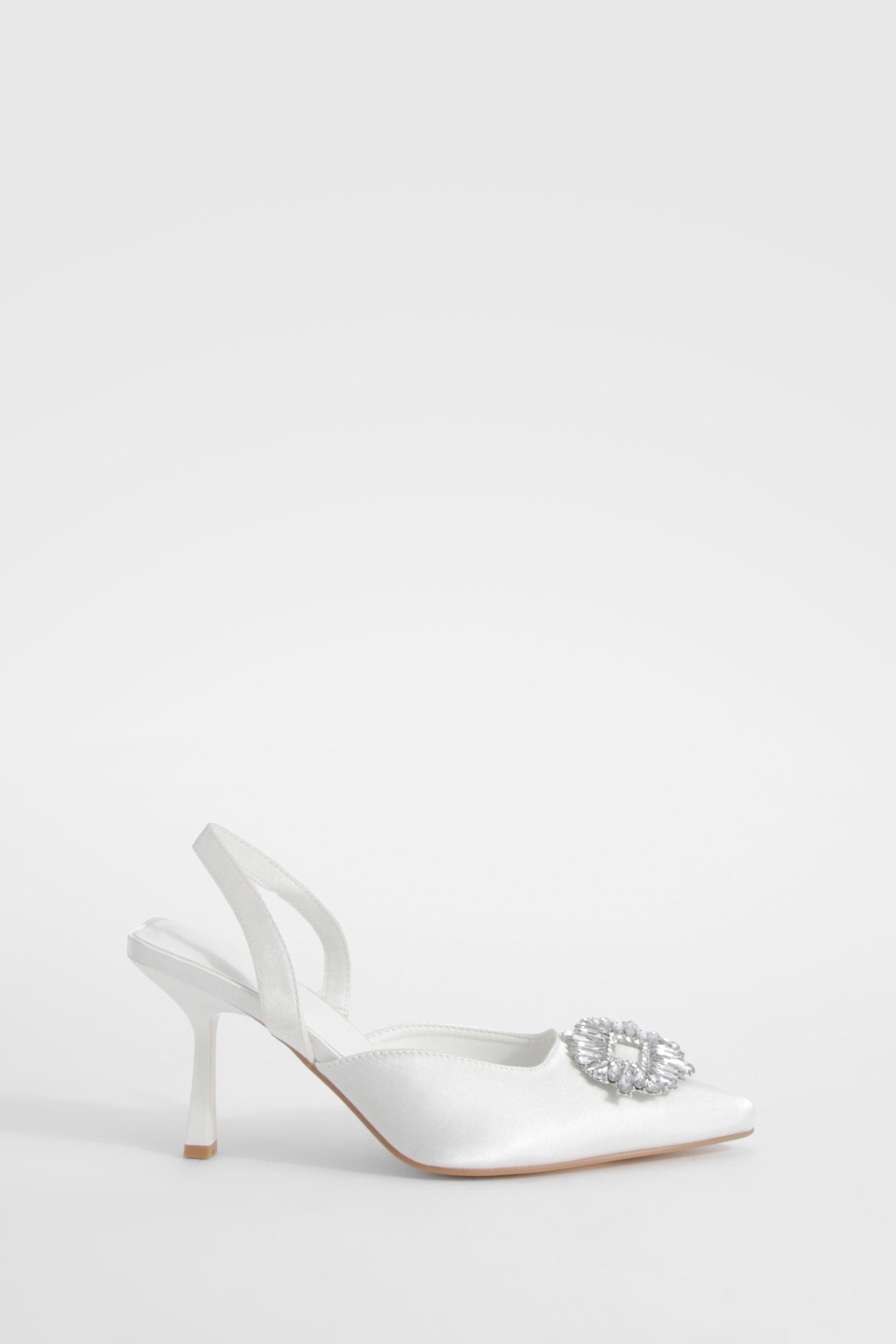 Slingback heels white online