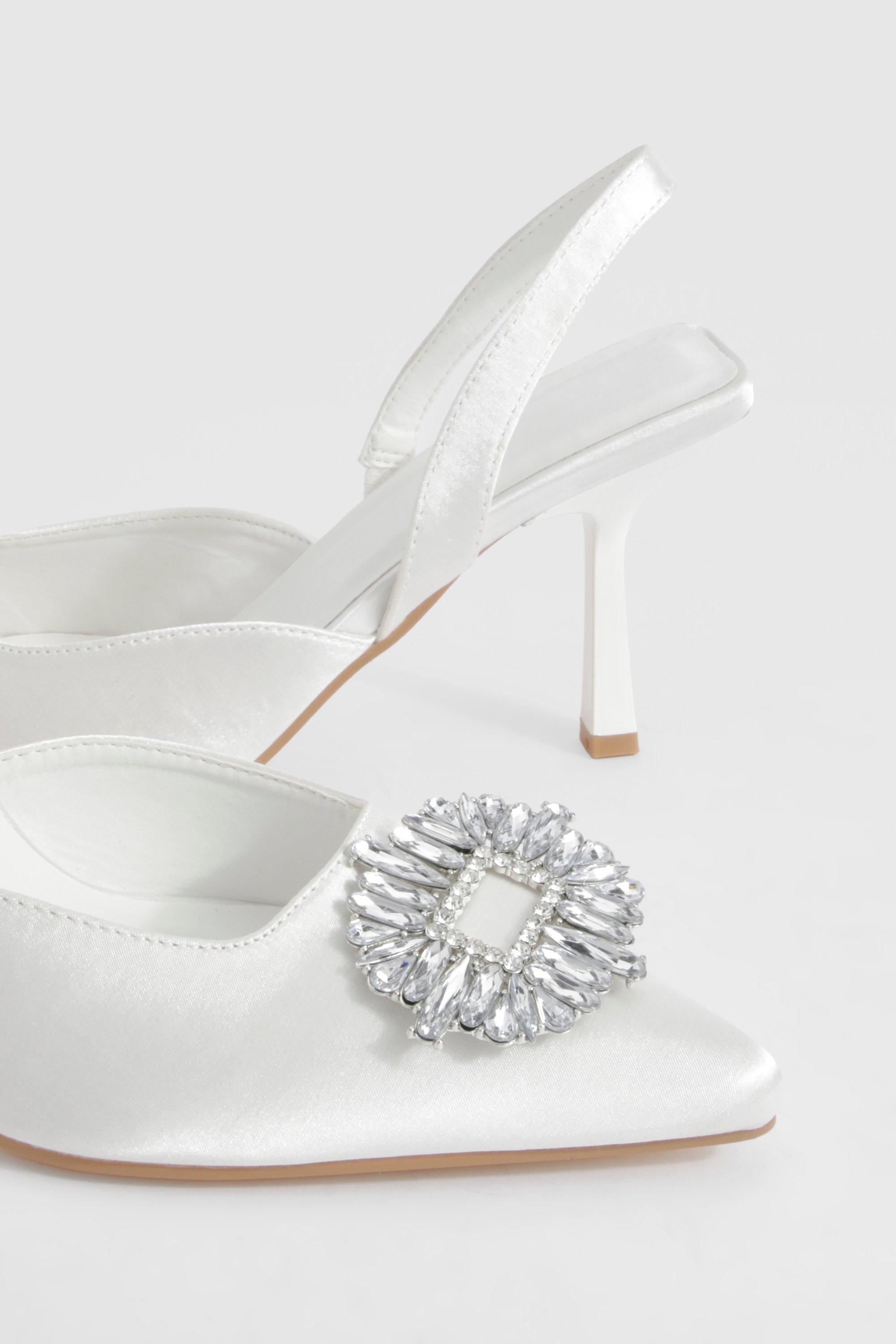 Embellished Slingback Court Heels boohoo USA