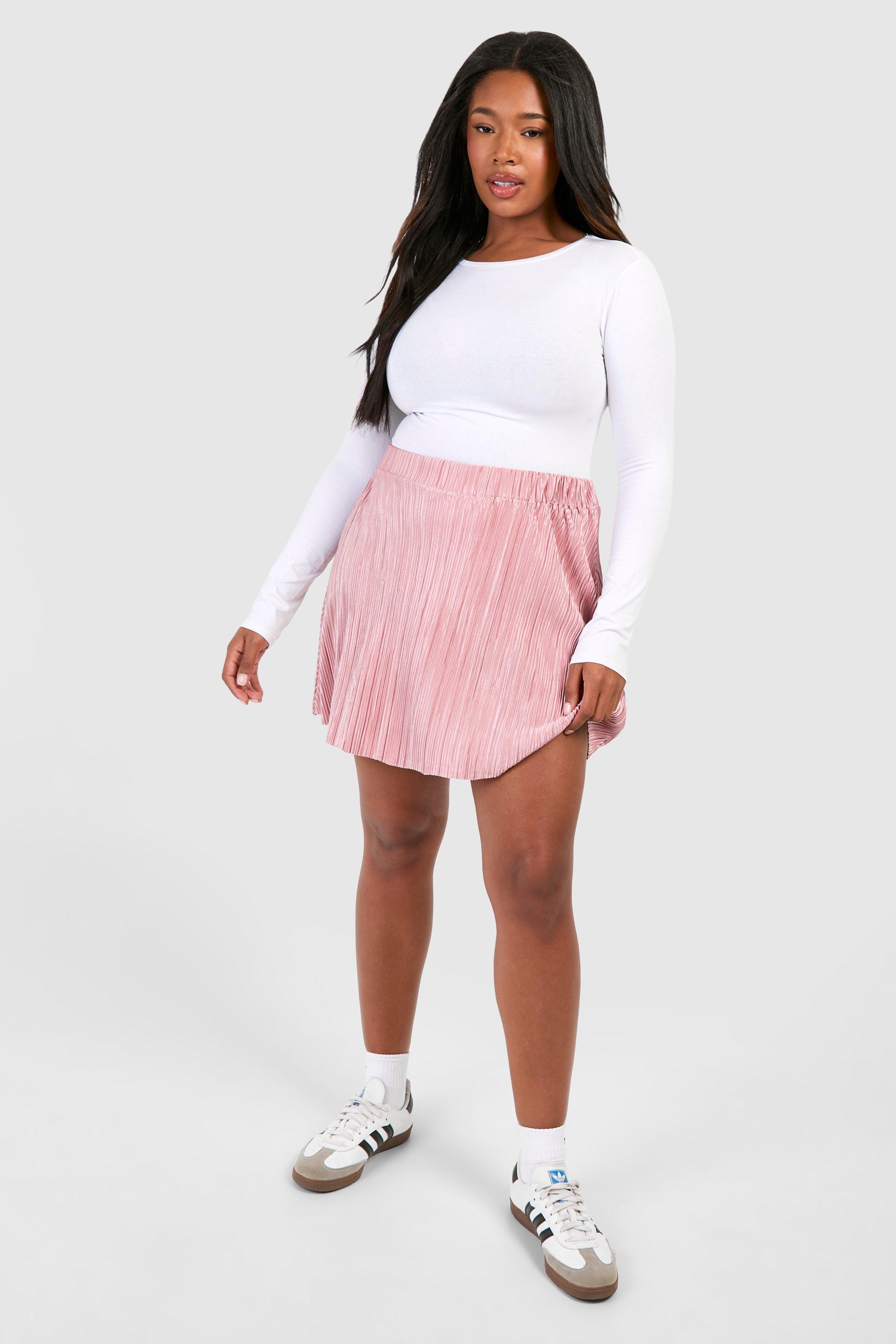 Plus size skater mini cheap skirt