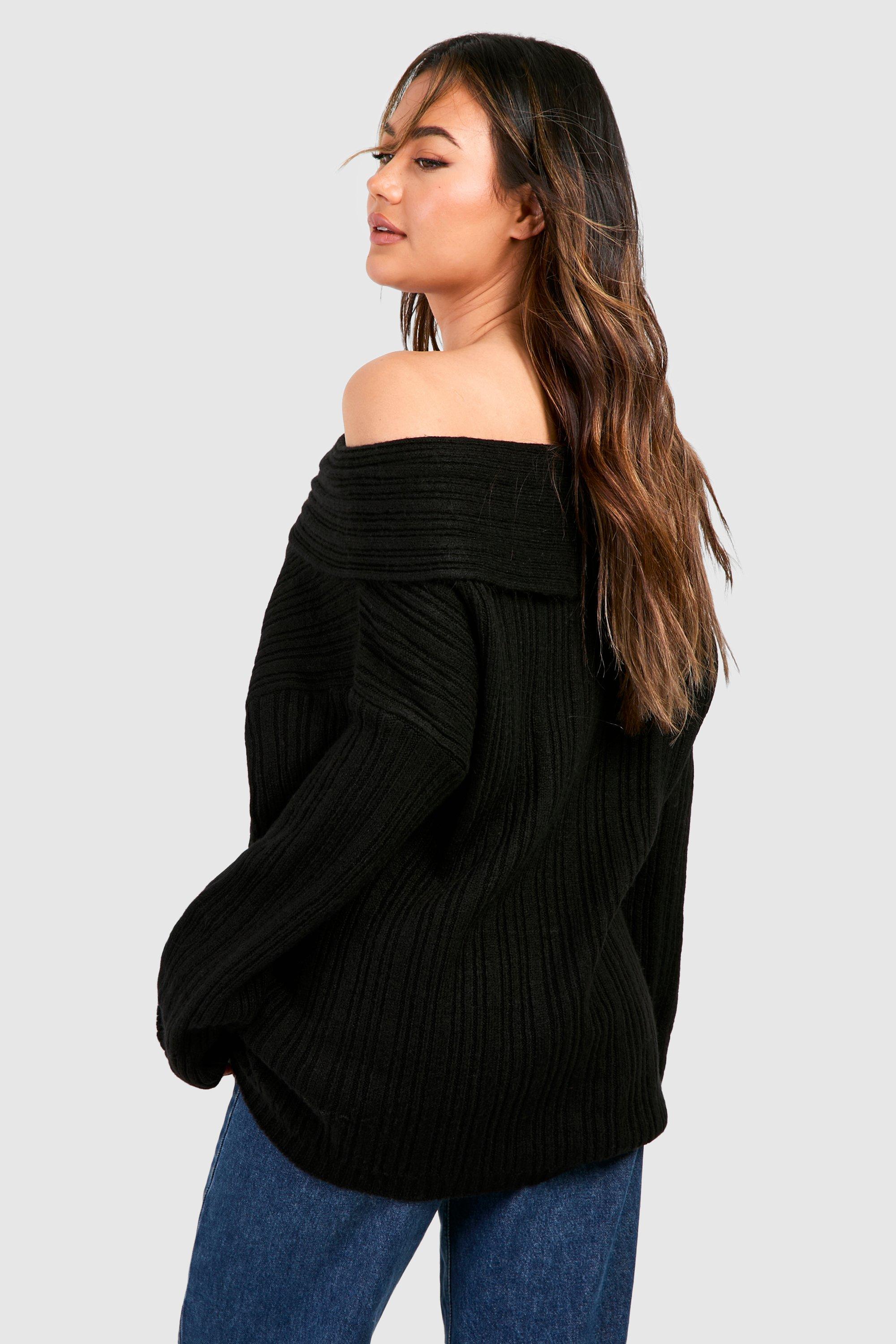 Boohoo off clearance the shoulder jumper