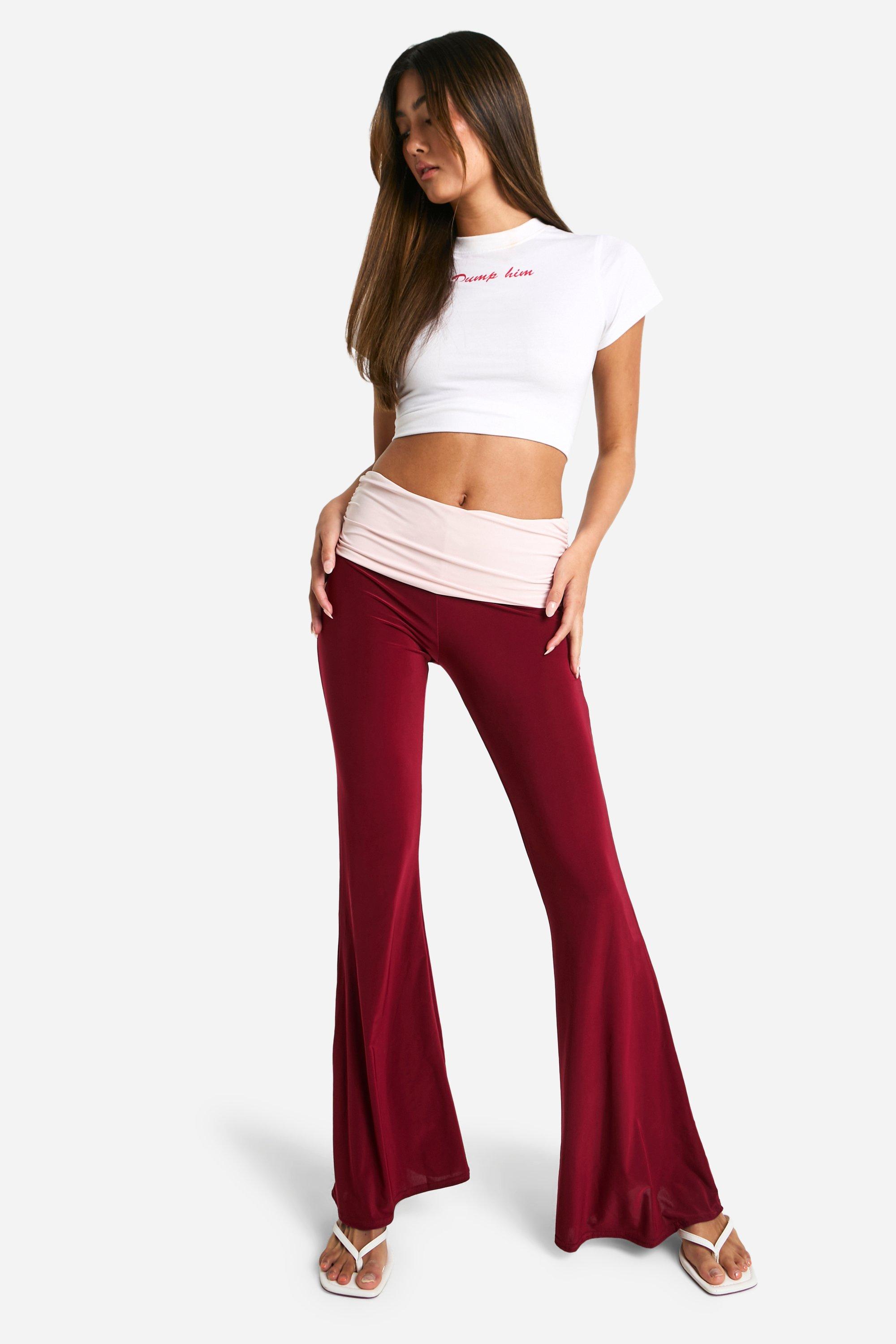 Jersey wide leg yoga pants best sale