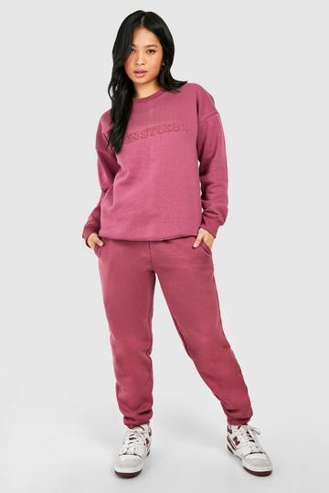 Petite Dsgn Studio Applique Tracksuit mauve