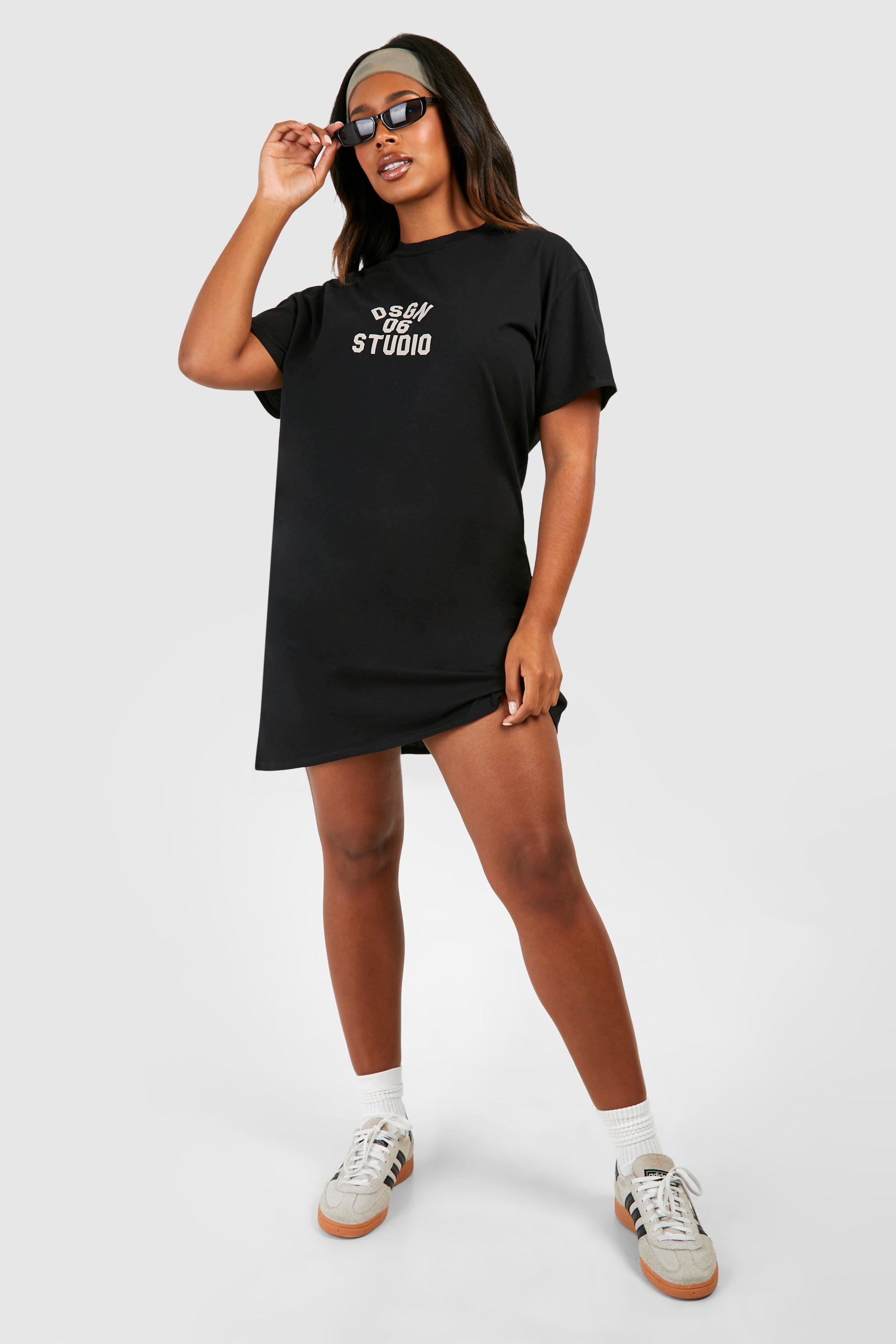 Plus Dsgn Studio Printed T shirt Dress boohoo CA