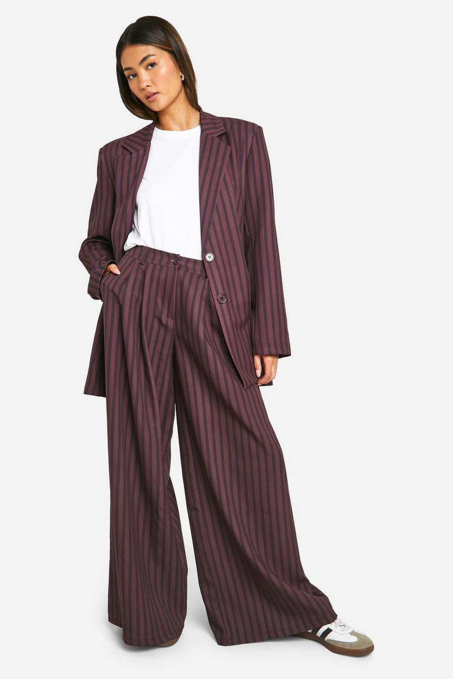 Brown Extreme Oversized Wide Leg Trouser image number 1