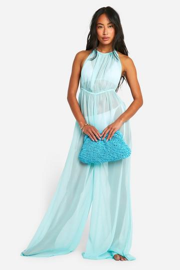 Floaty Beach Jumpsuit turquoise