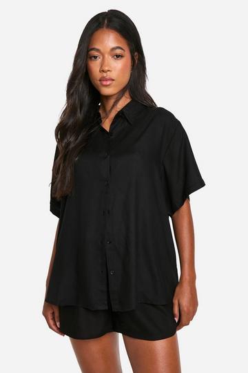 Shirt And Short Beach Co-ord black