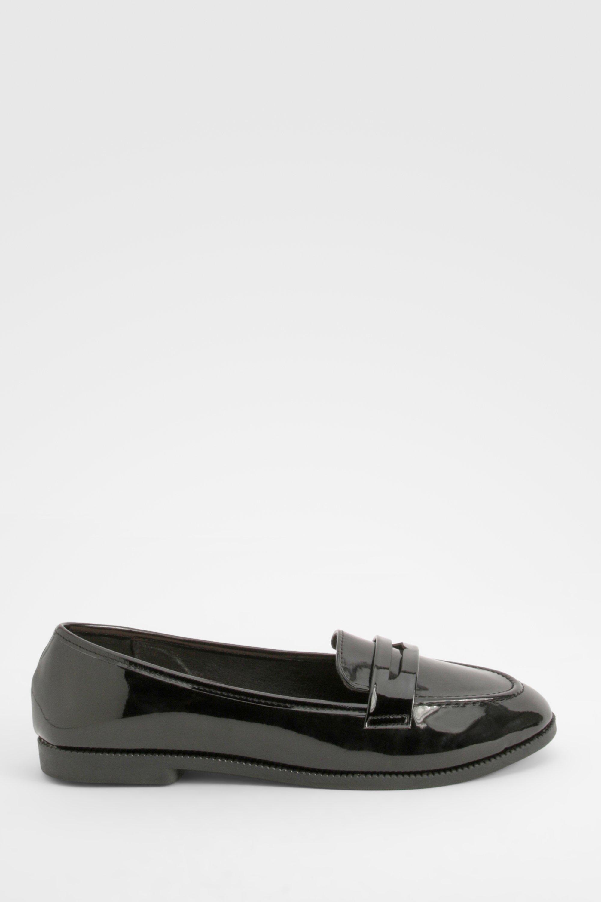 Grey patent loafers clearance