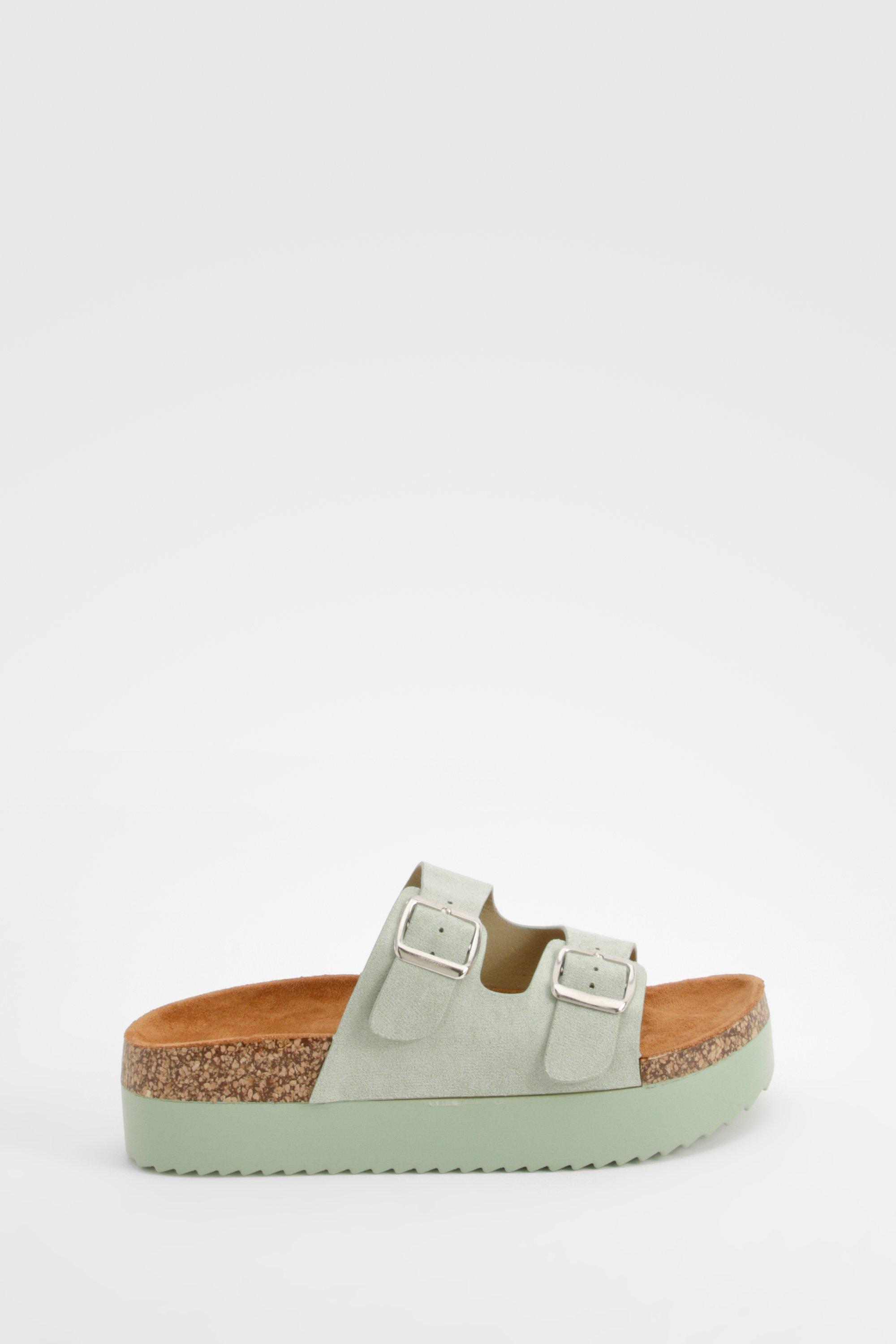 Womens platform sliders sales