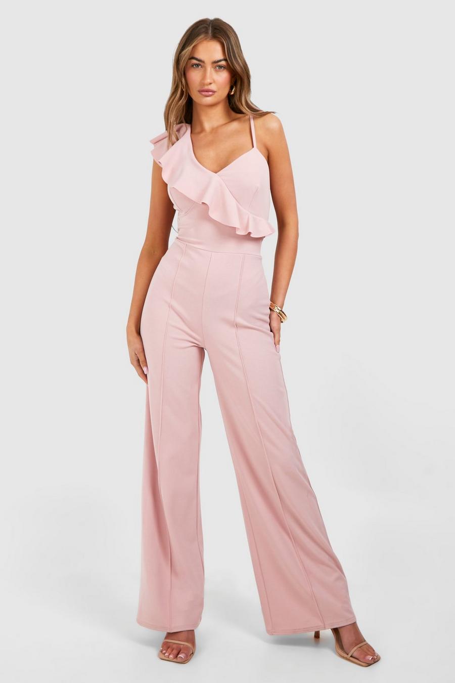 Pink Ruffle Jumpsuit image number 1