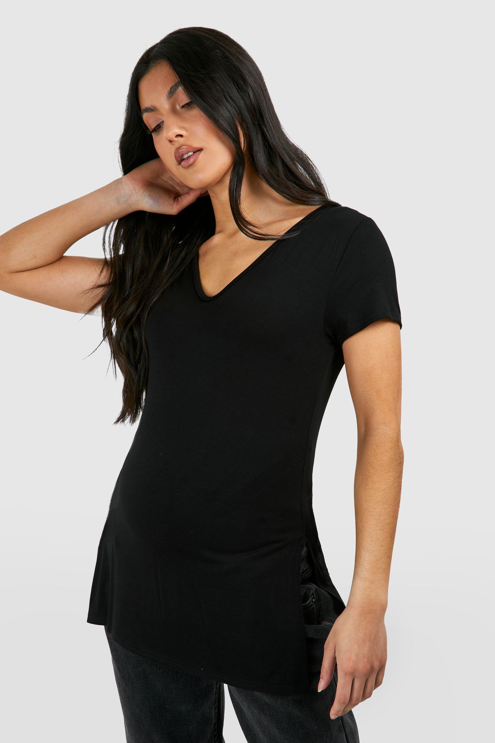 Maternity Longline Split Hem T-shirt