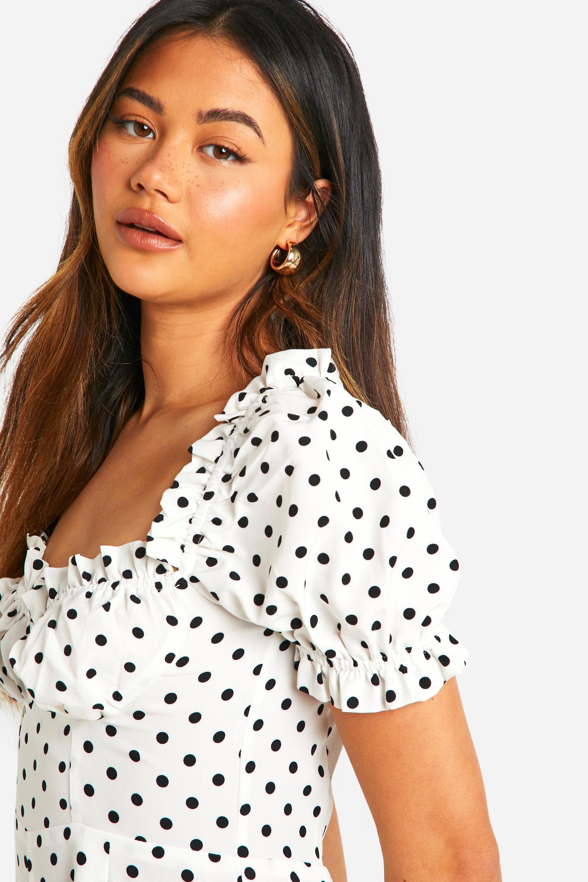 Milkmaid Polka Dot Jumpsuit