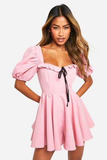 Melkmeisjes Playsuit pink