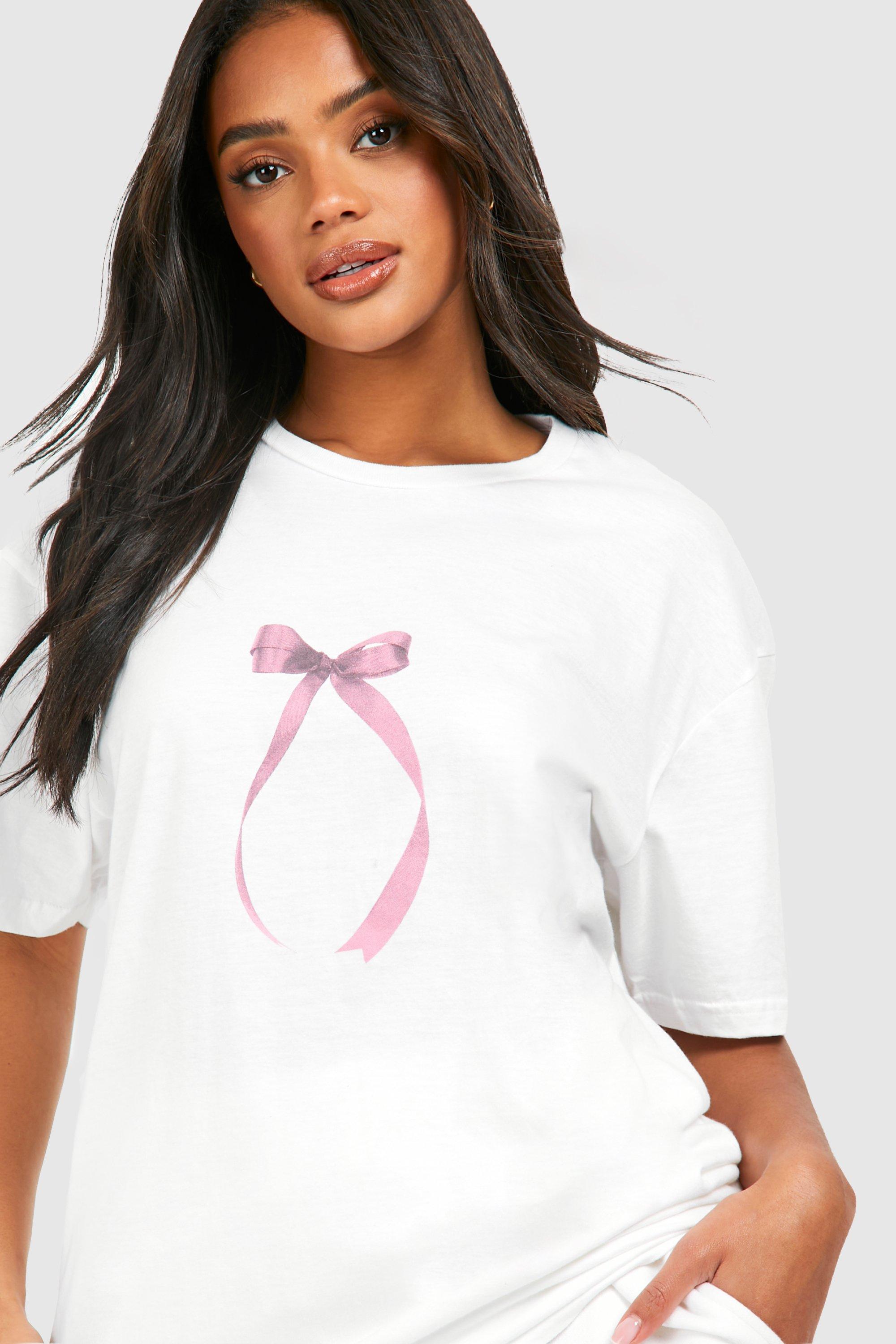 T shirt con fiocco hot sale