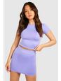 Purple Supersoft Premium Seamless Mini Skirt 