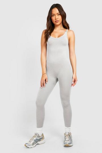 Supersoft Premium Seamless Unitard grey