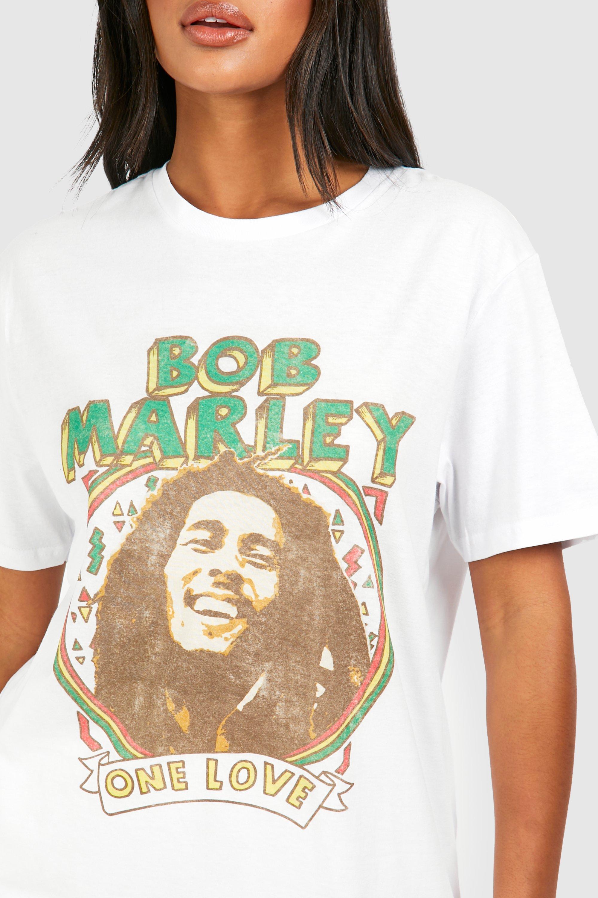 Bob Marley One Love License Print Oversized T-shirt