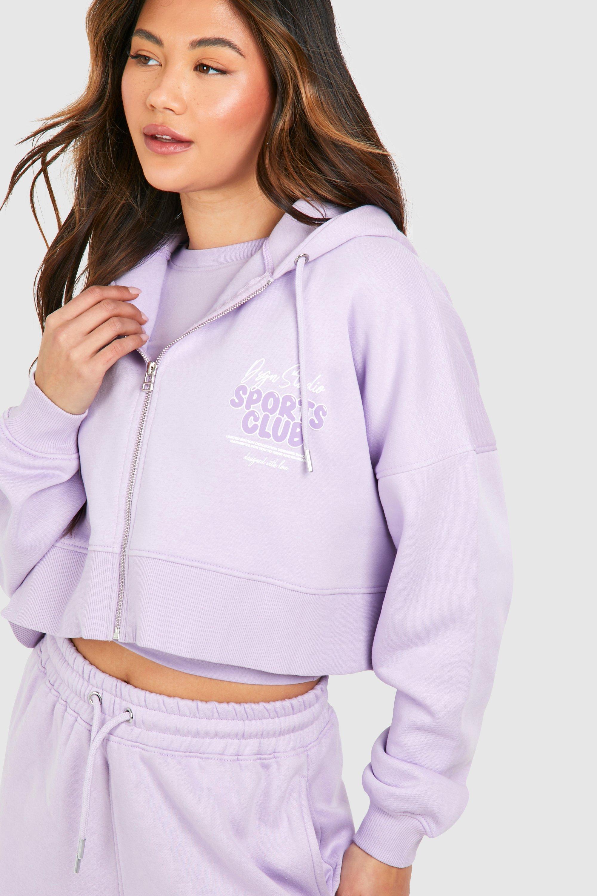 Dsgn Studio Sports Club Bubble Boxy Crop Hoodie