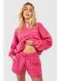 Pantalón corto deportivo con estampado Dsgn Studio, Hot pink